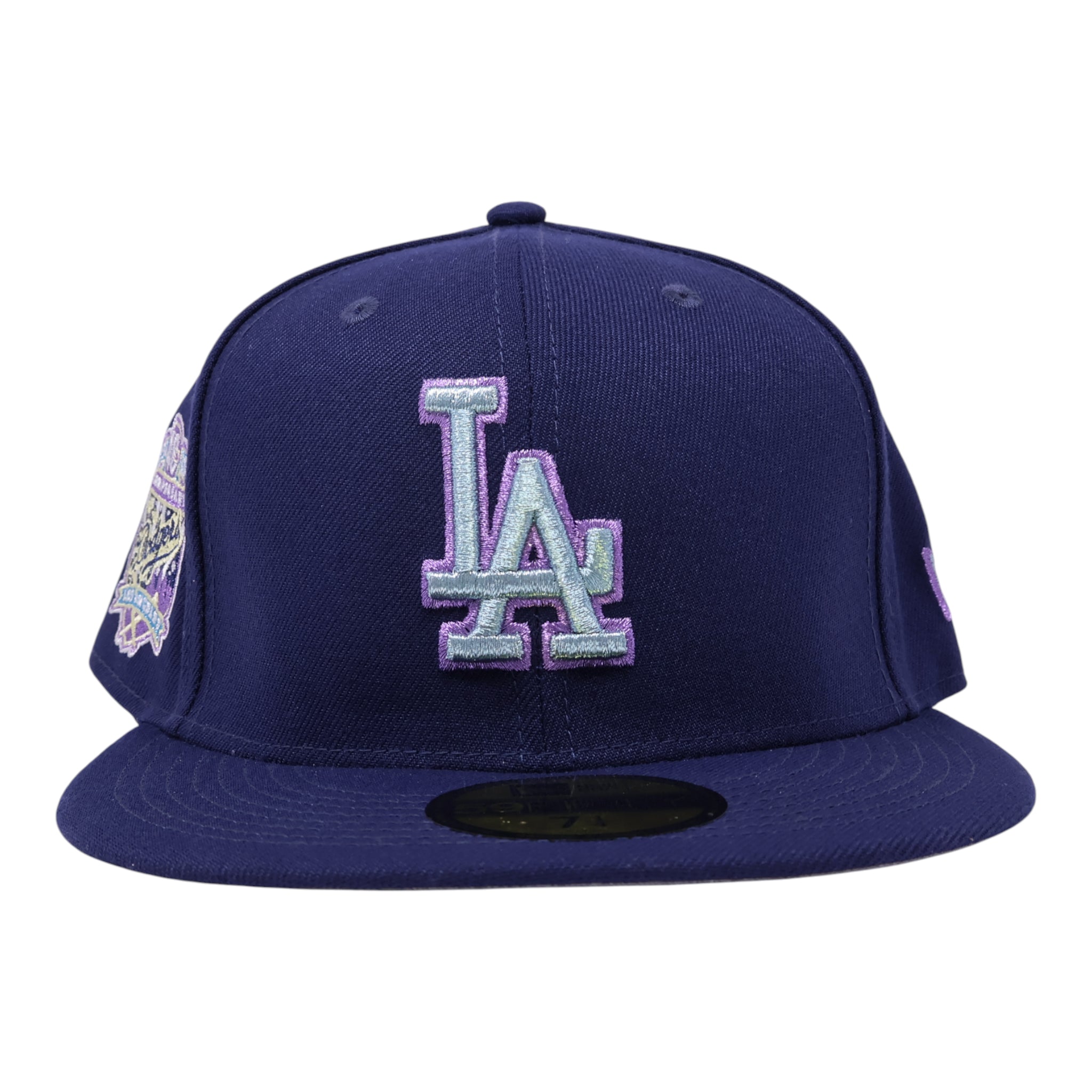 NWT Navy Los Angeles Dodgers 40th Anniversary 59fifty New Era Fitted Hat Cap