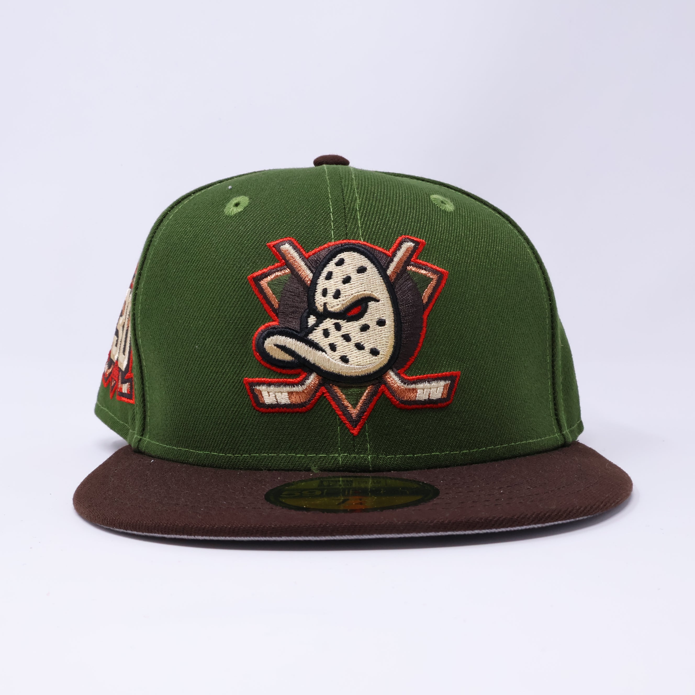 NWT Green Anaheim Ducks NHL 59fifty New Era Fitted Hat Cap