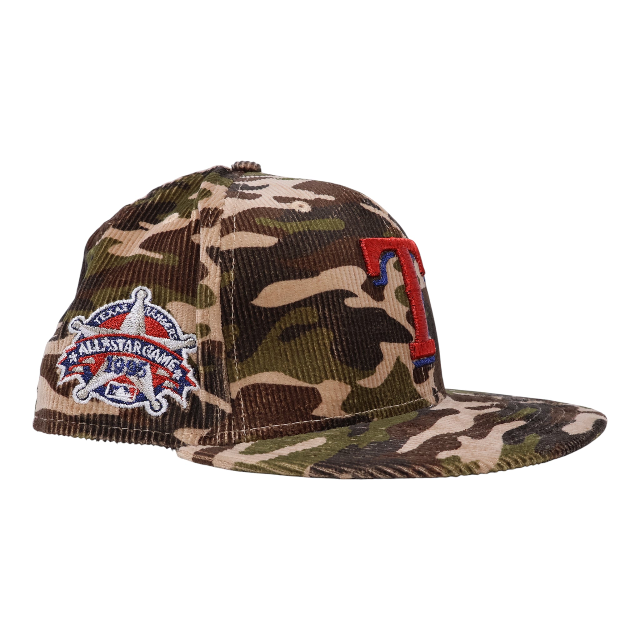 NWT Camo Dallas Texas Rangers 1995 Inaugural 59fifty New Era Fitted Hat Cap