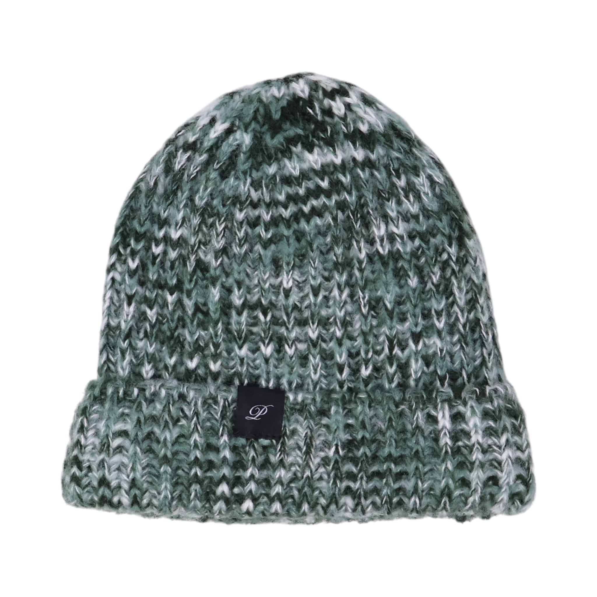 NWT Green Wool-like Fleece Lined Unisex Mens Womens Ski Cap Warm Knit