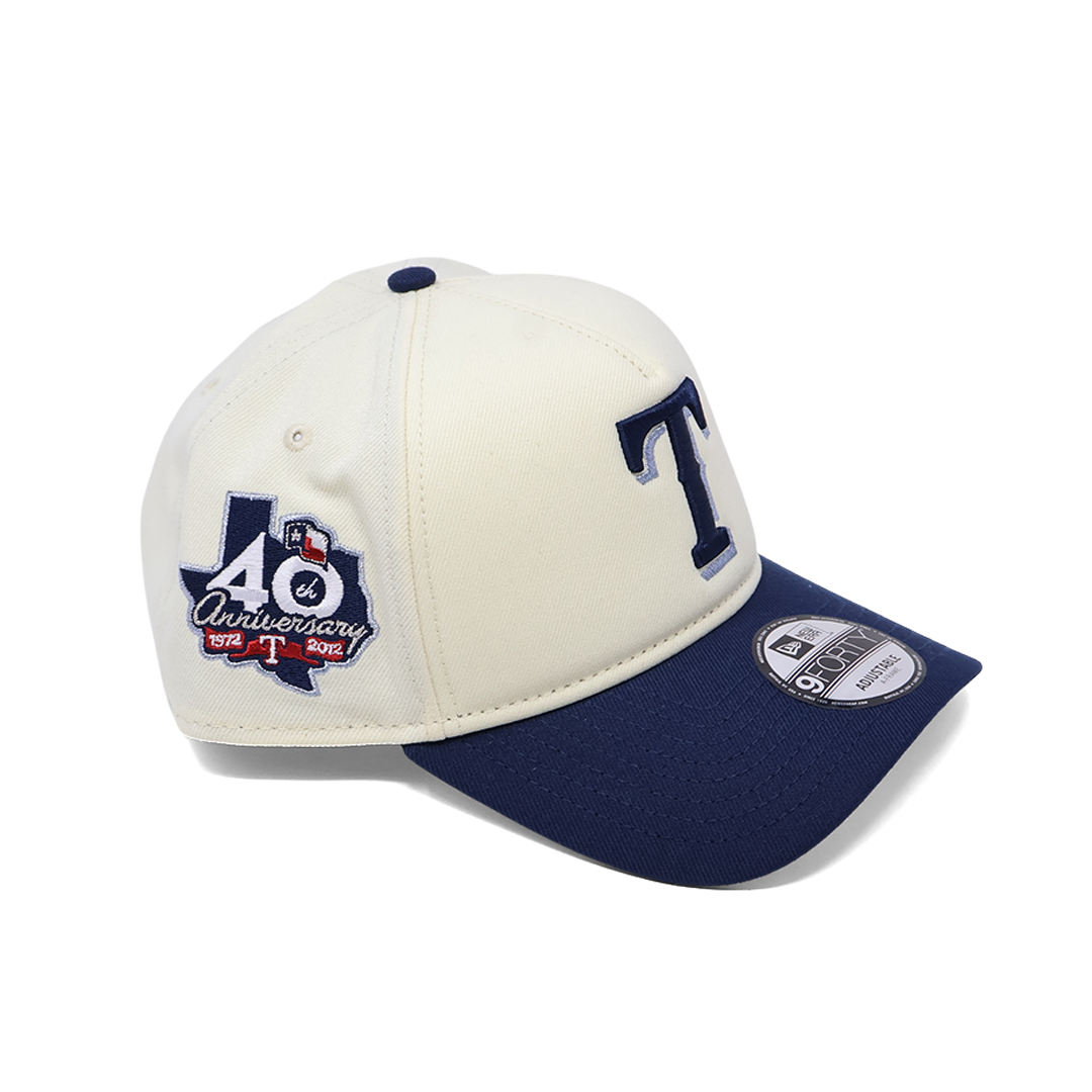 NWT Chrome Dallas Texas Rangers 40th Anniversary A-Frame New Era Adjustable Snapback Hat 5 Panel