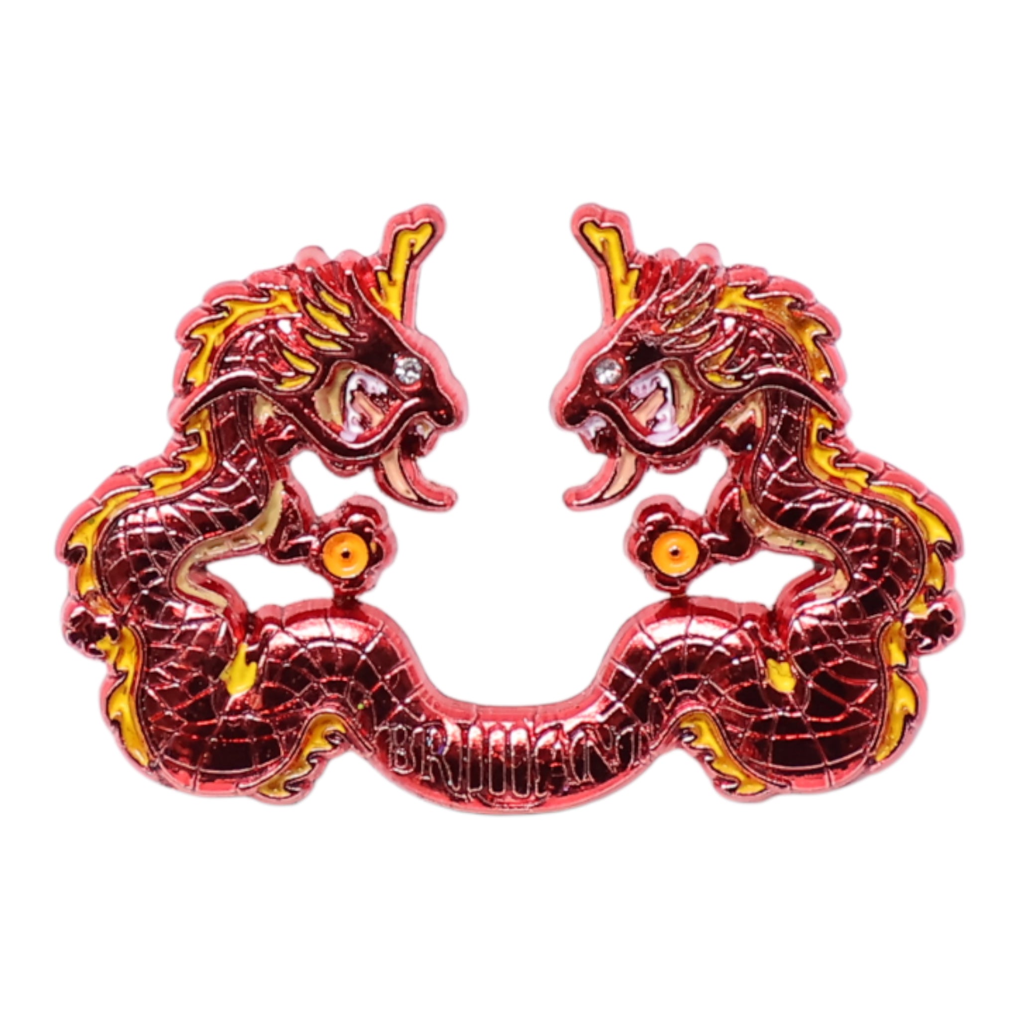 Brilliant Metal Style Snake MLB Logo Pin