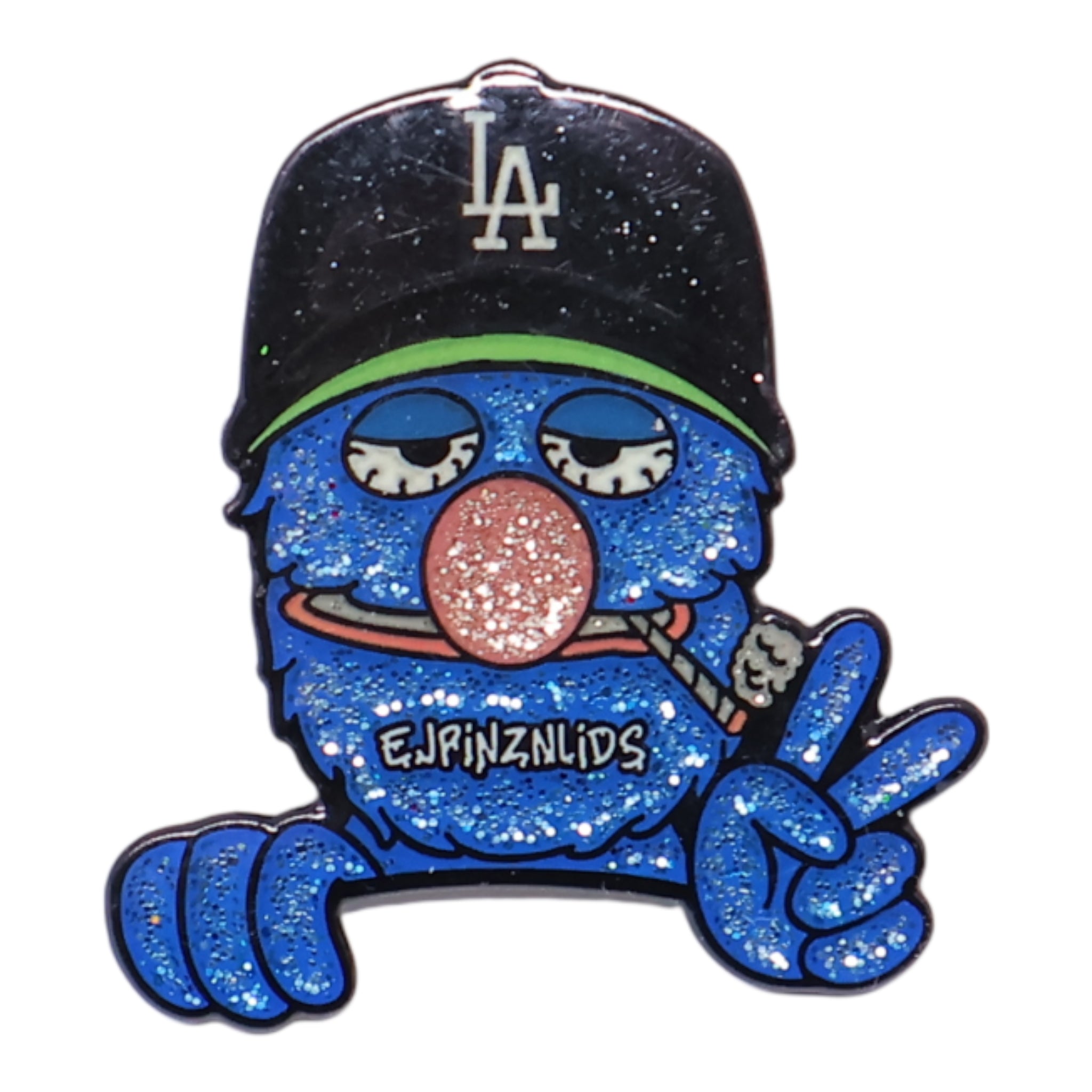 Blue Muppet LA Represent Peeker Pin