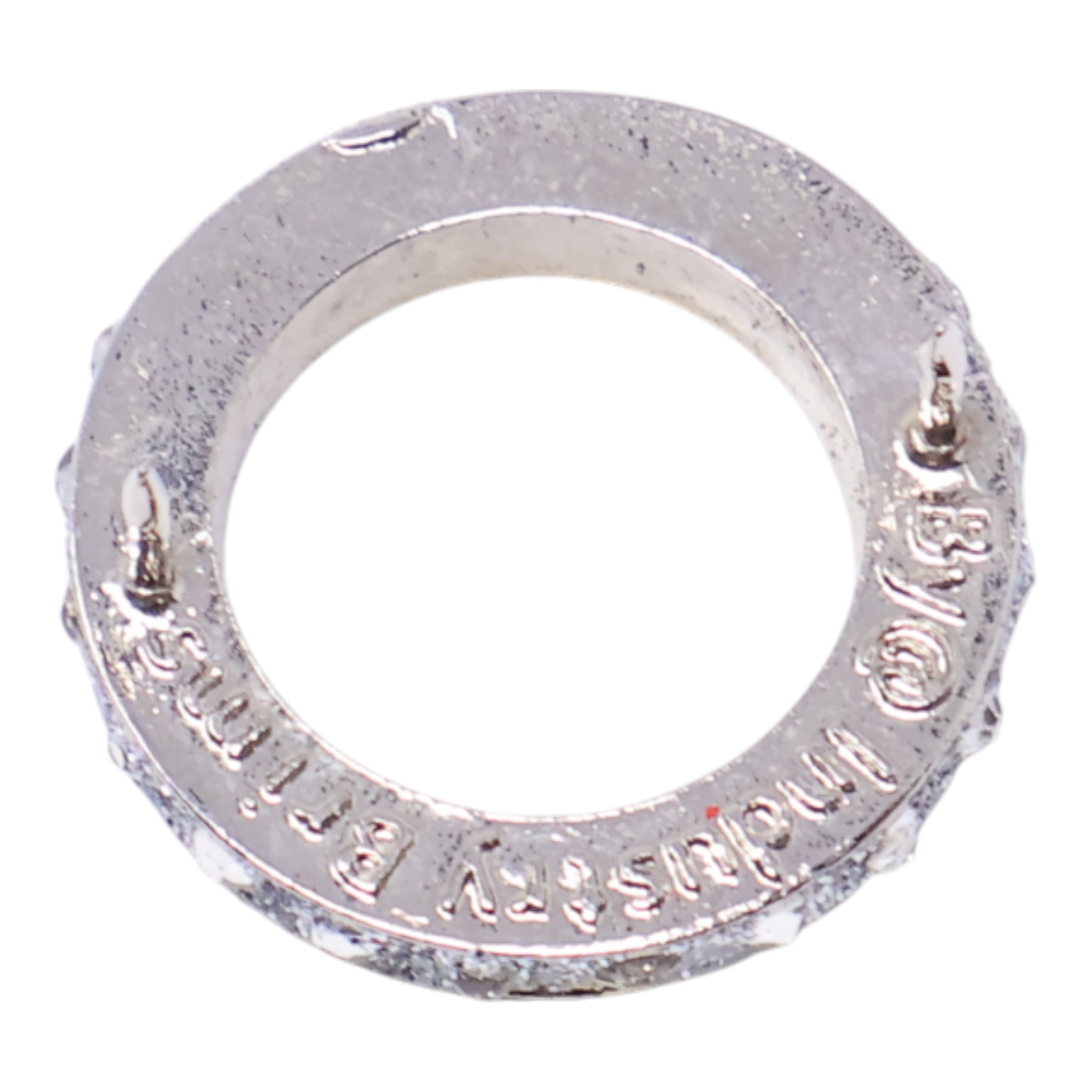 Rhinestone Wreath Silver Graphic Pin
