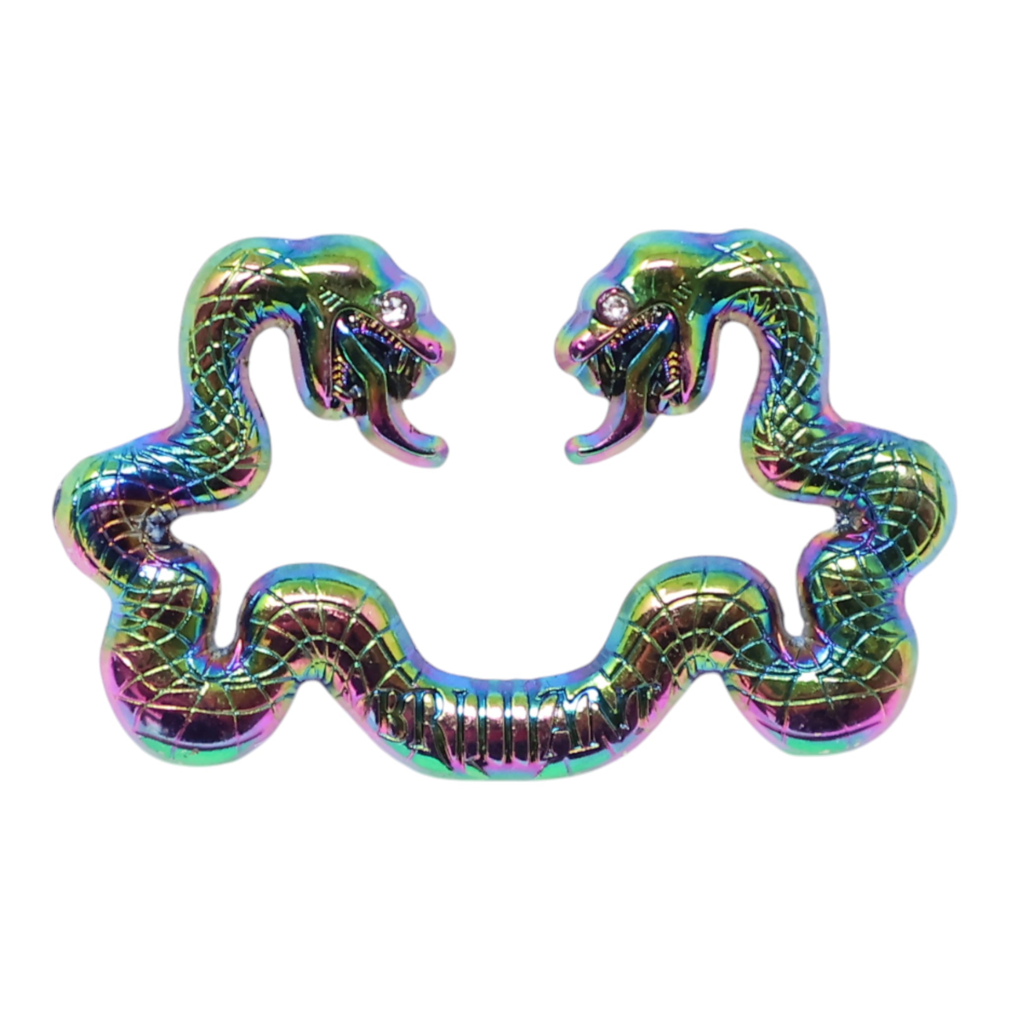 Iridescent Oil Spill Snakes MLB Logo Pin