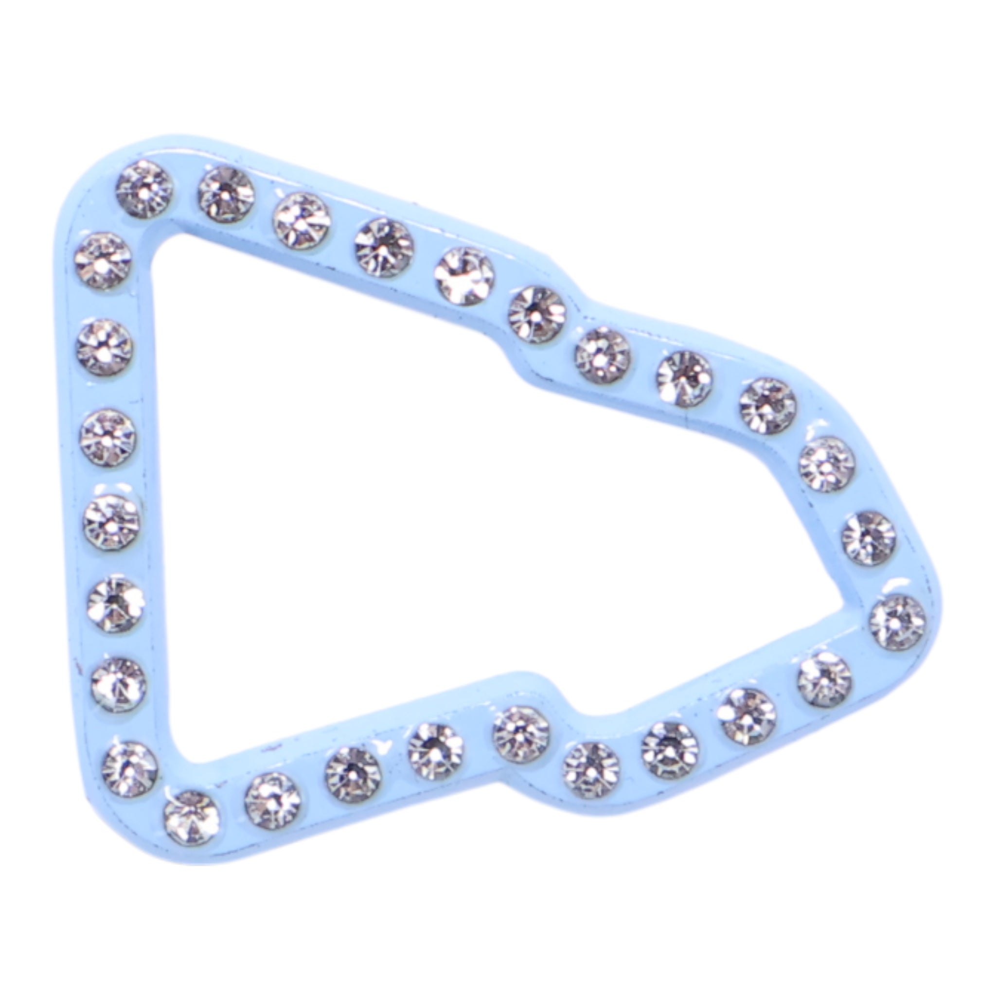 Light Blue Rhinestone New Era Logo Pin