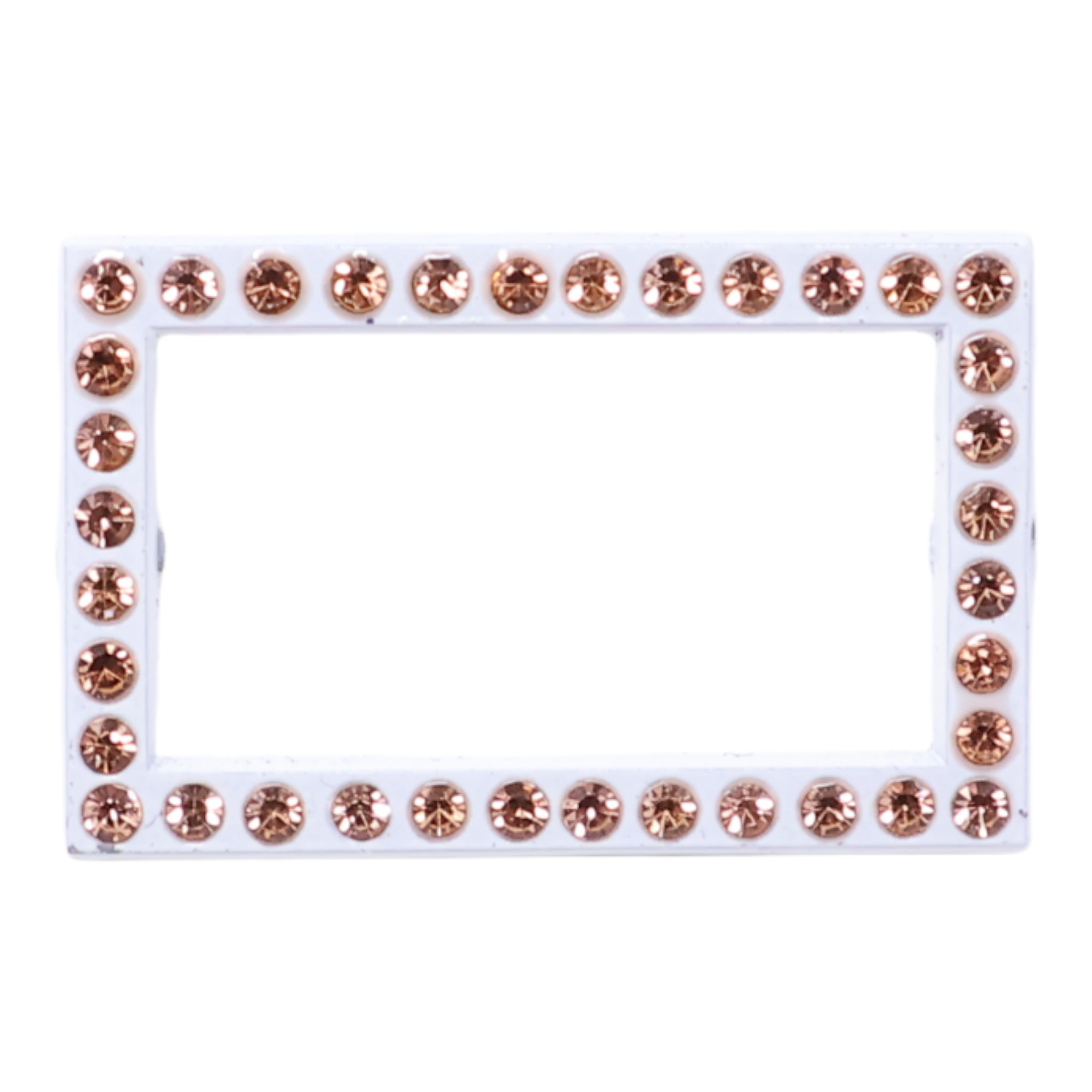 White Copper Rhinestone MLB Logo Pin