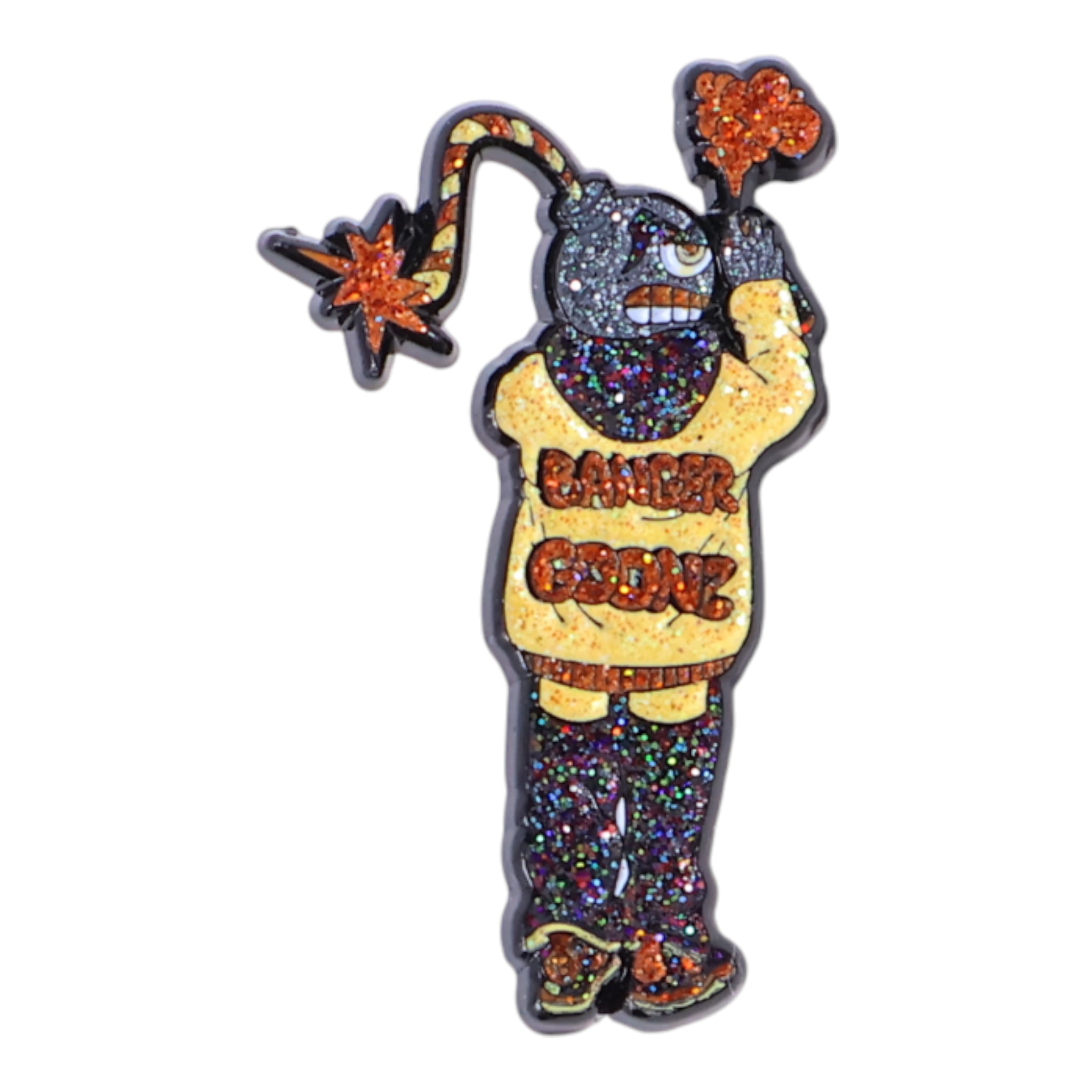 Banger Graffiti Person Graphic Pin