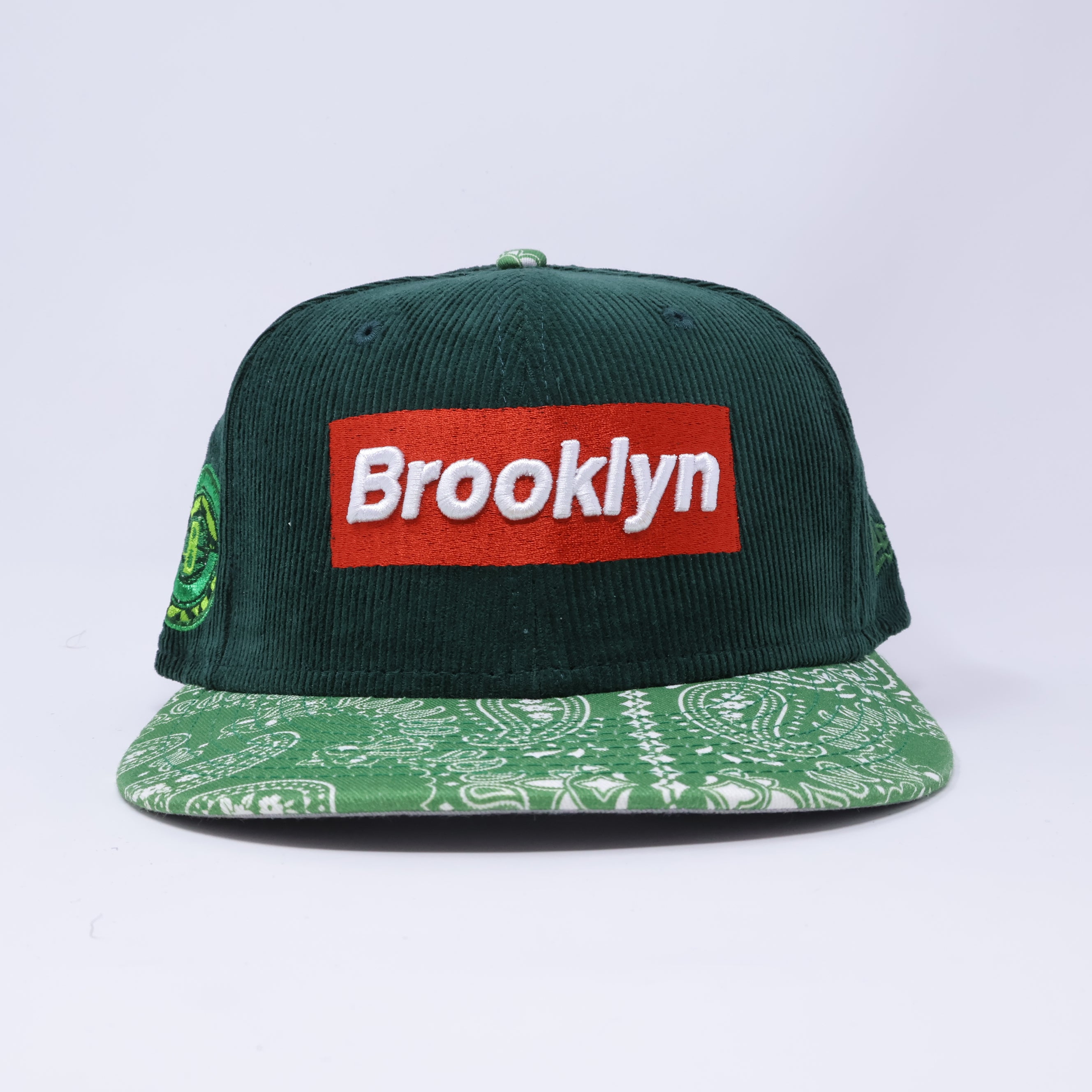 USED 1/8 Green Brooklyn Box Logo MyFitteds 59fifty New Era Fitted Hat Cap