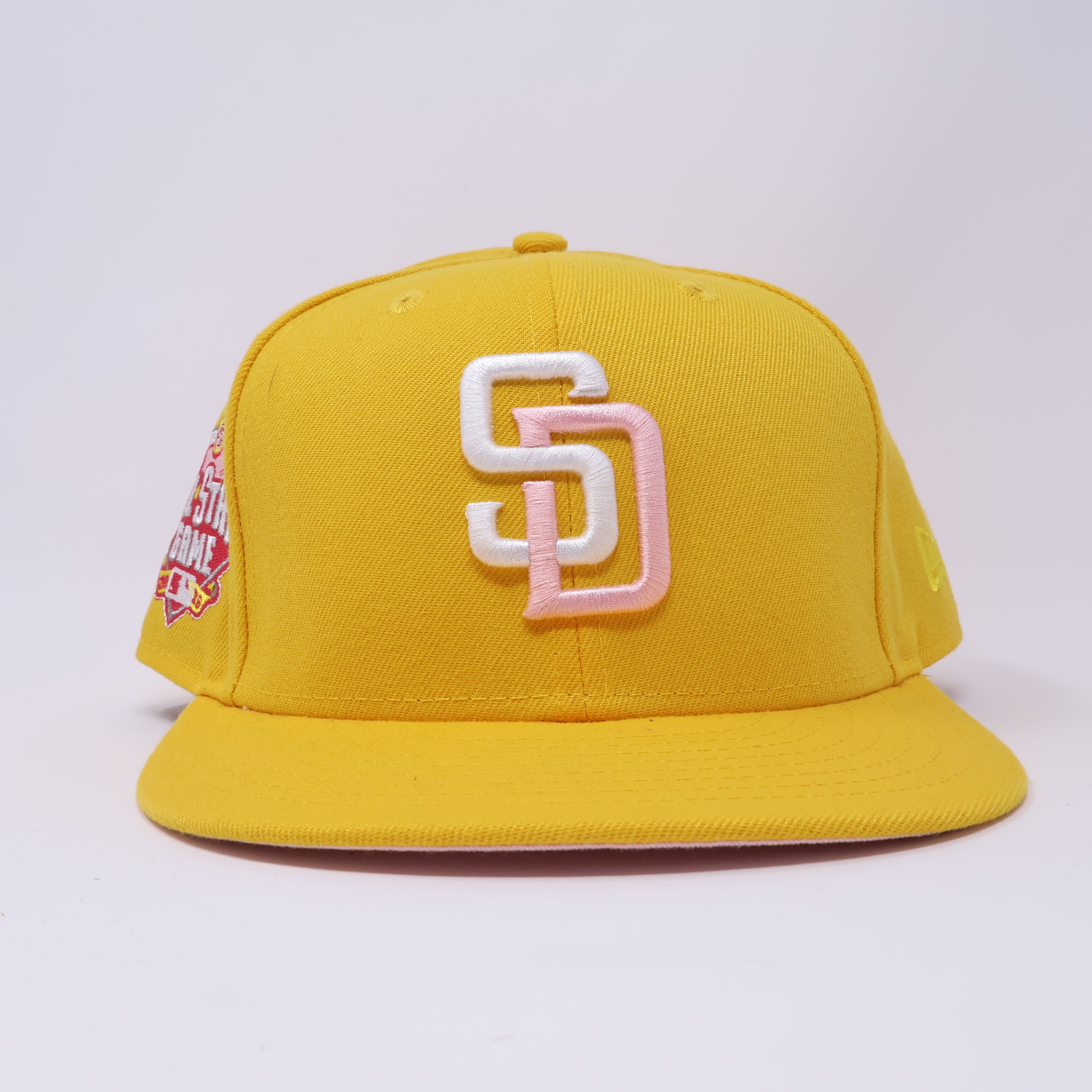 USED 5/8 Yellow San Diego Padres 2018 All Star Game 59fifty New Era Fitted Hat Cap