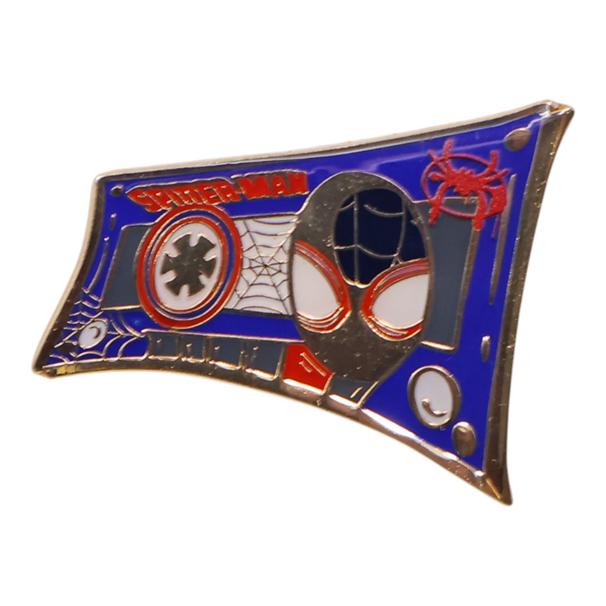 Miles Morales Spider Man Cassette Tape Graphic Pin