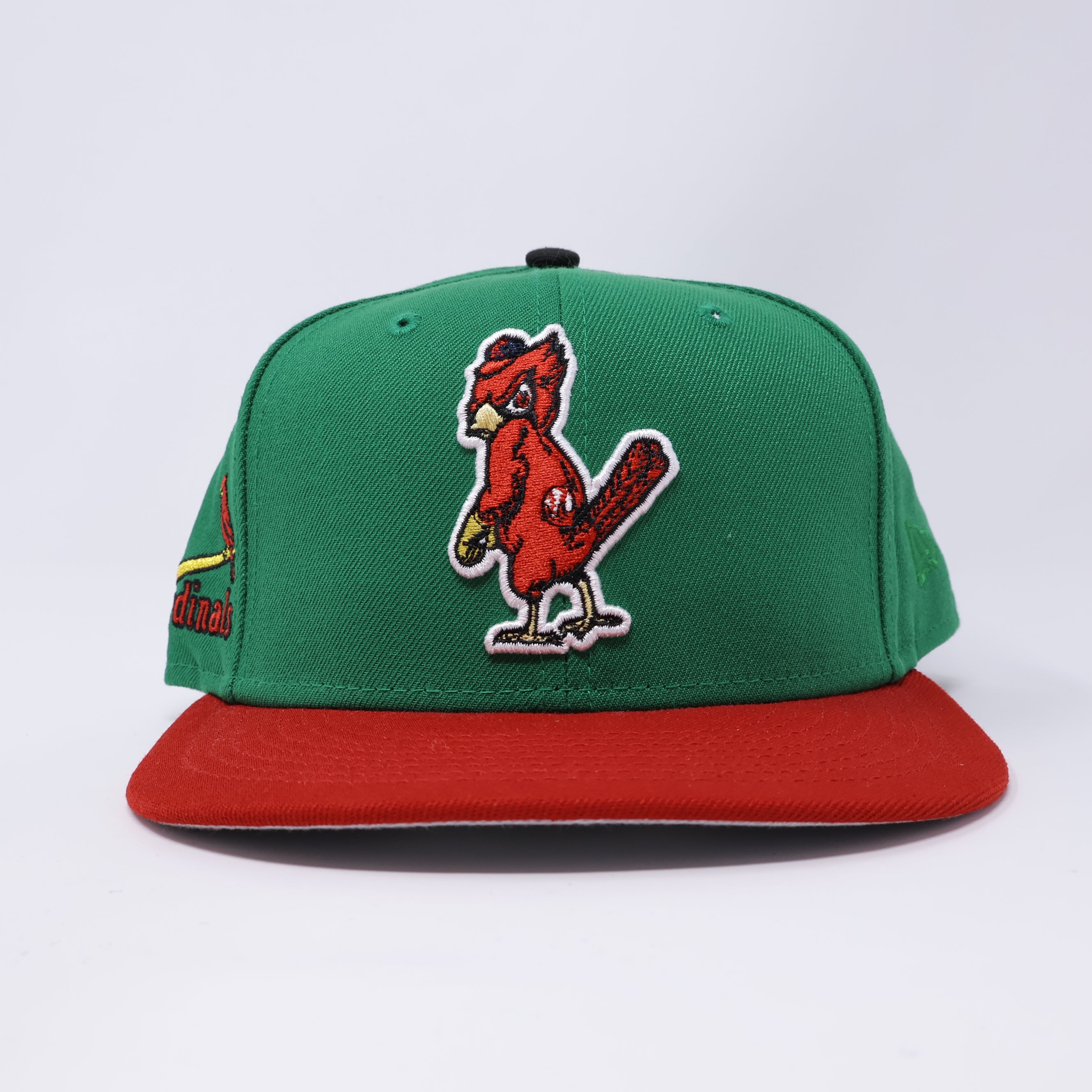 USED 5/8 Green St. Louis Cardinals 2 Birds 59fifty New Era Fitted Hat Cap