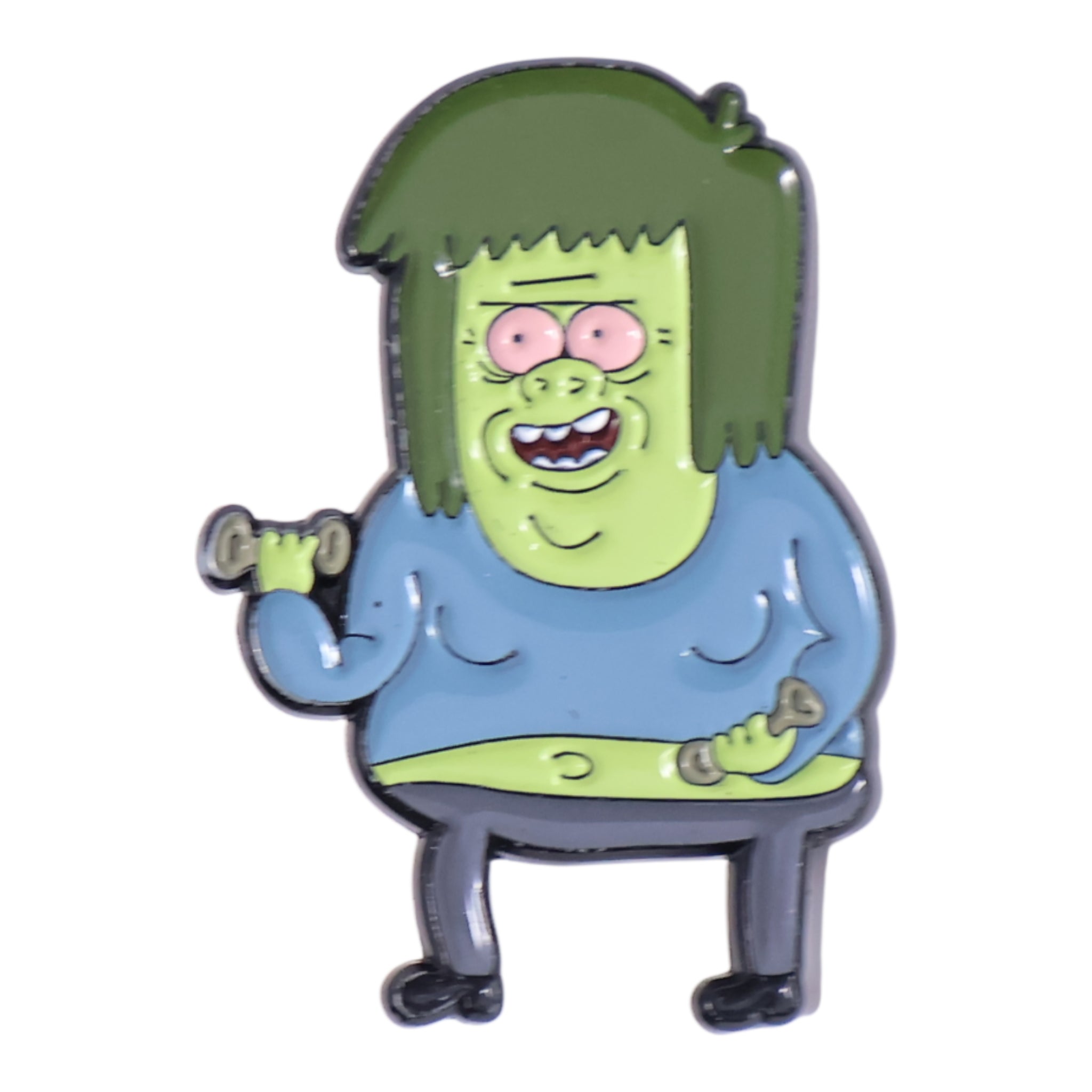 Muscle Man Graphic Pin