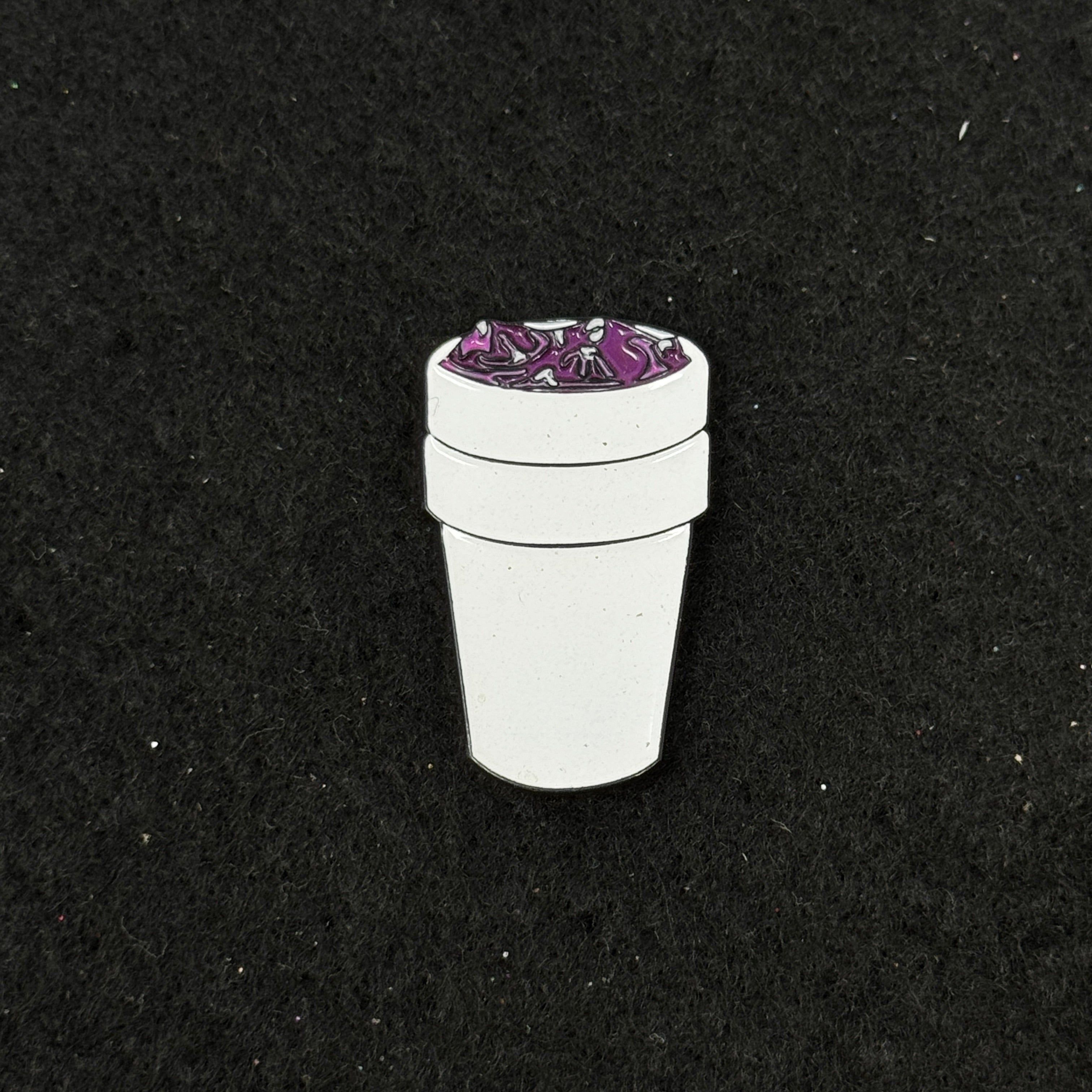 Purple Lean Cup Graphic Pin