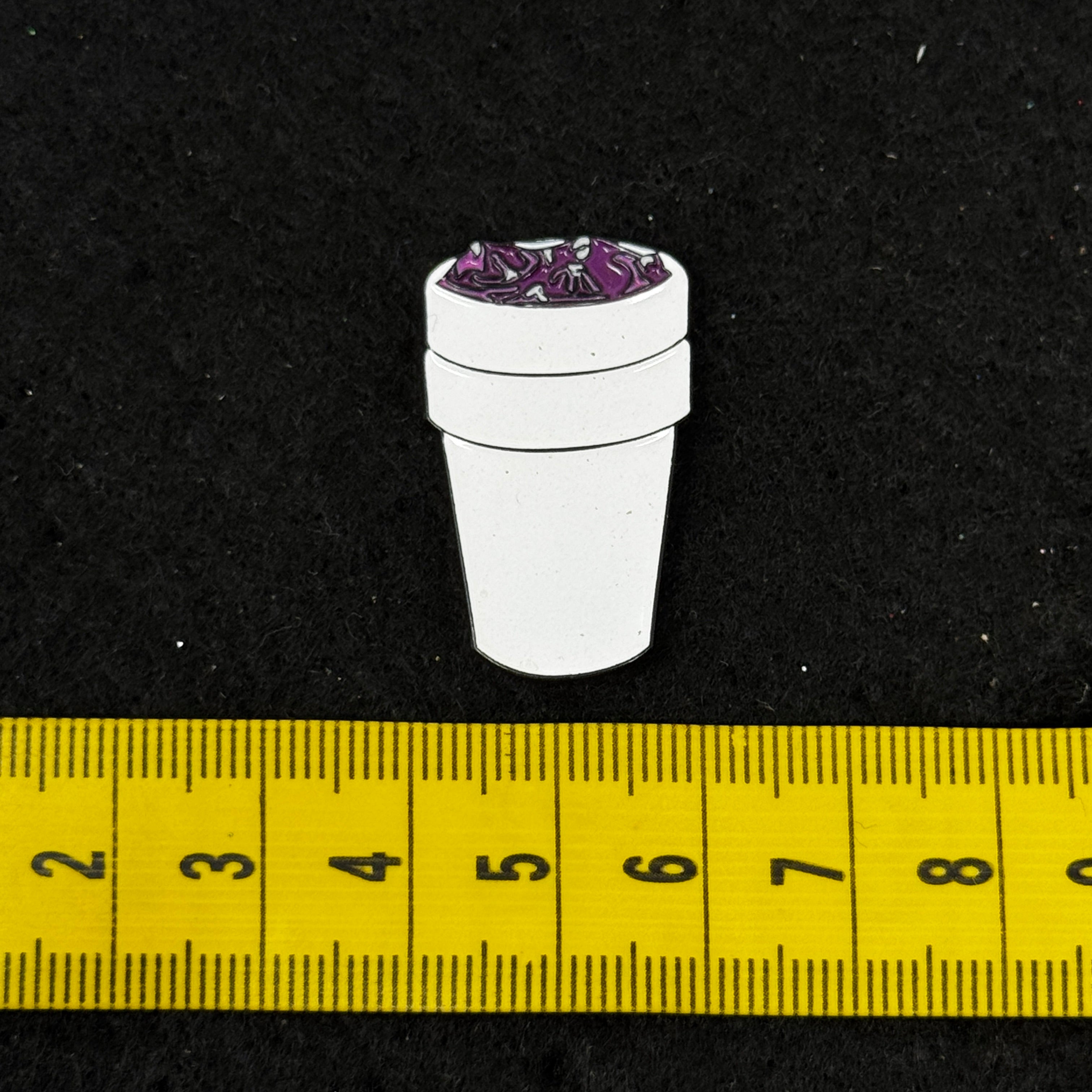 Purple Lean Cup Graphic Pin
