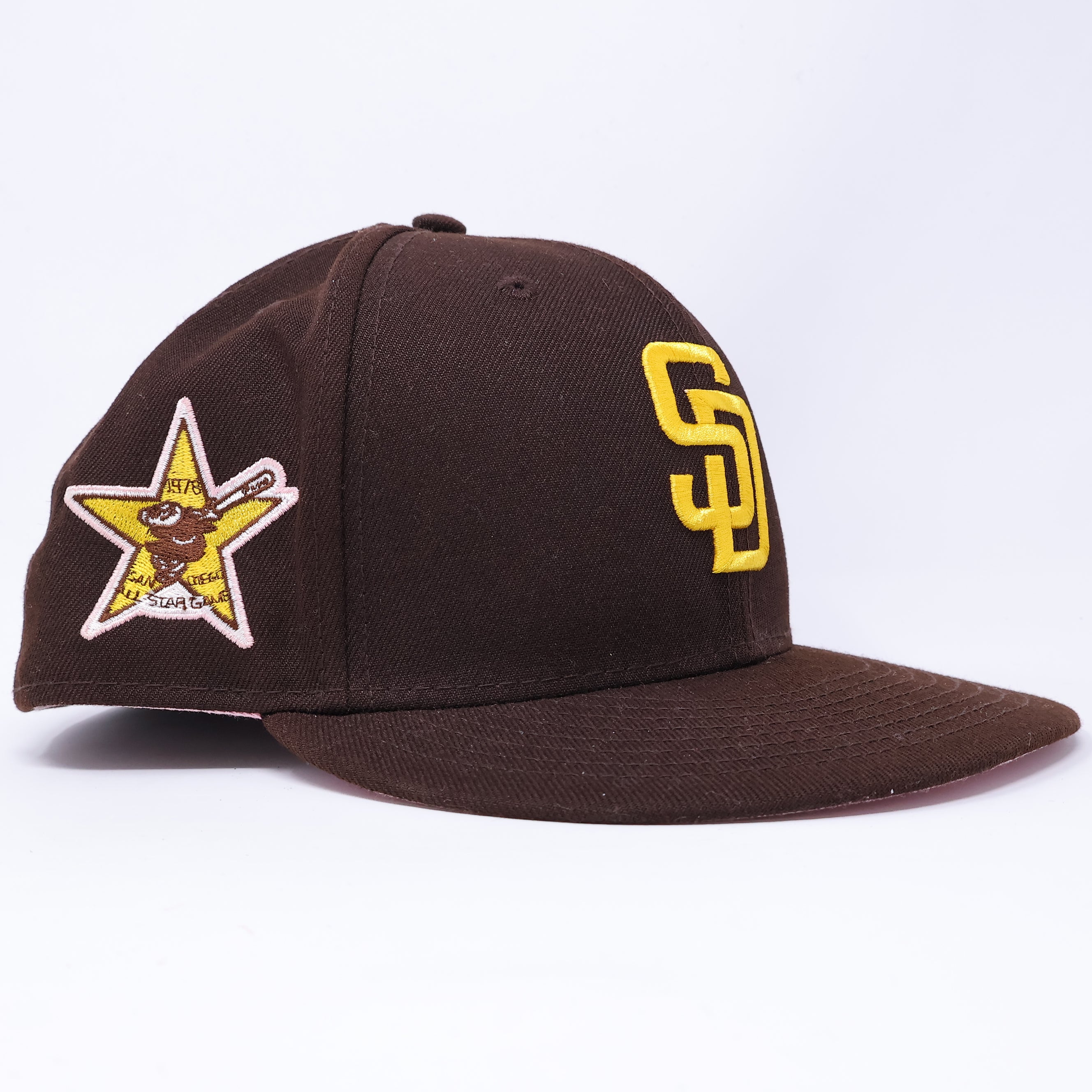 USED 3/8 Brown San Diego Padres 1978 All-Star Game 59fifty New Era Fitted Hat Cap