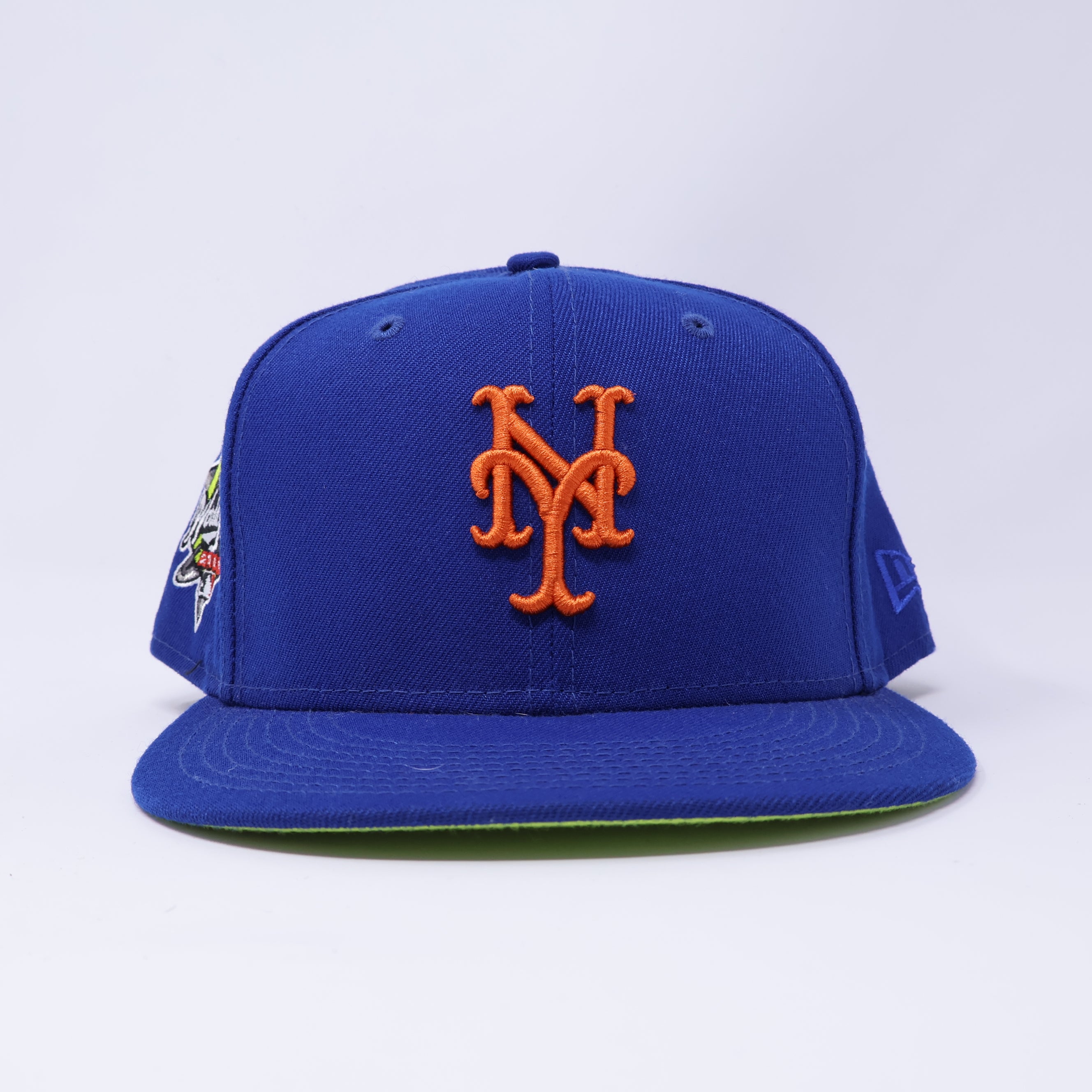 USED 5/8 Blue New York Mets 2000 World Series 59fifty New Era Fitted Hat Cap