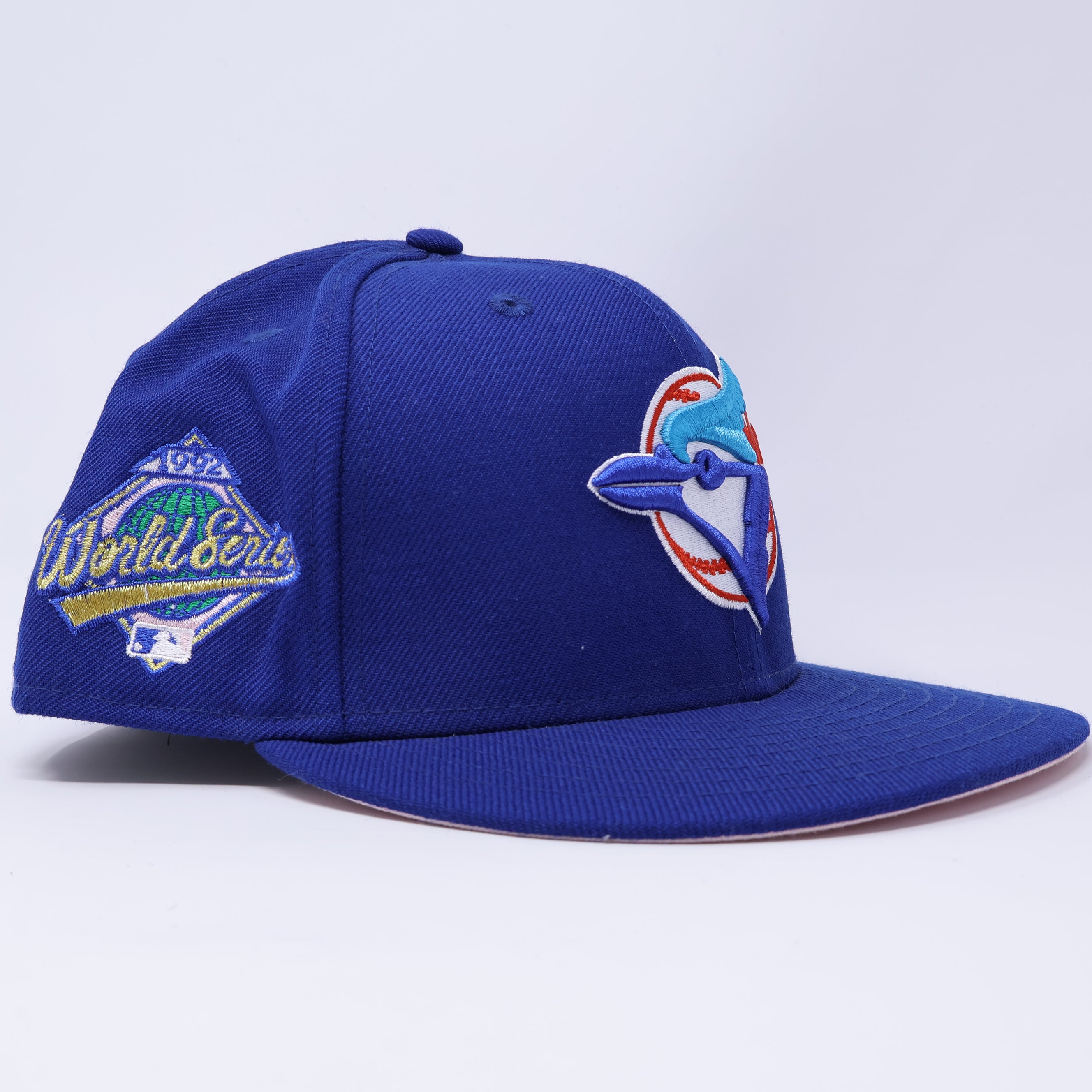 USED 3/4 Blue Toronto Blue Jays 1992 World Series 59fifty New Era Fitted Hat Cap