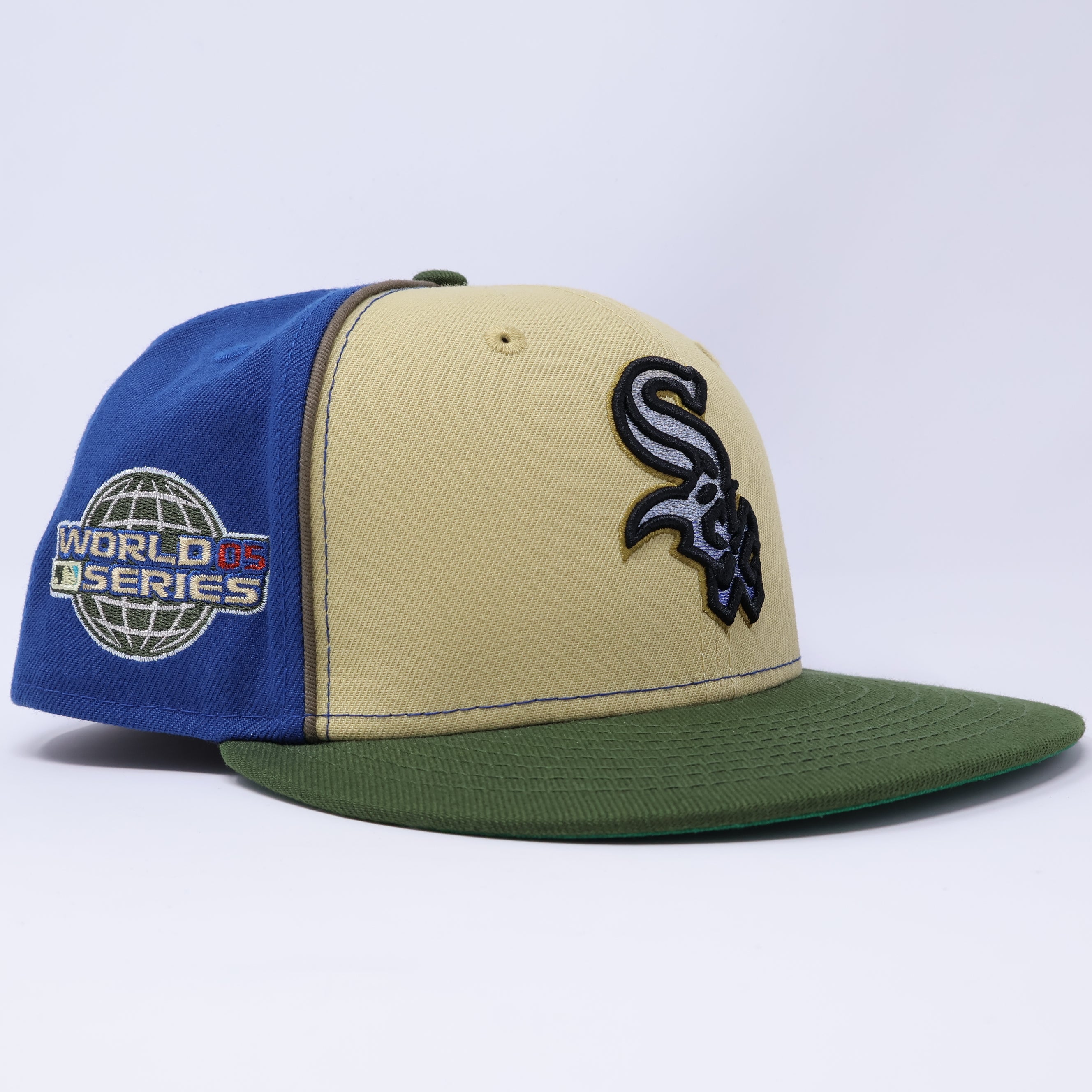 USED 1/8 Multicolor Chicago White Sox 2005 World Series 59fifty New Era Fitted Hat Cap