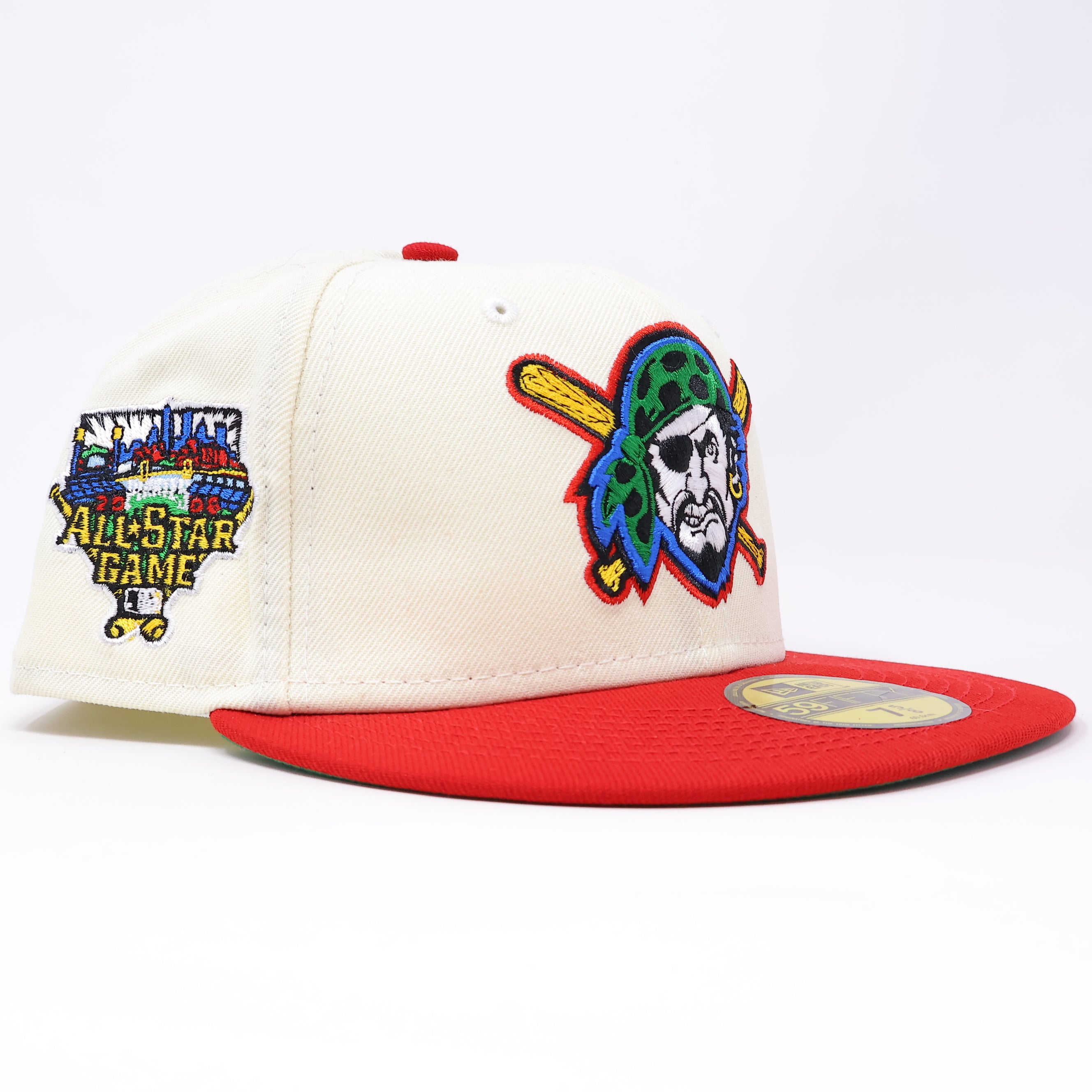 NWT 5/8 Chome Pittsburgh Pirates 2006 All Star Game 59fifty New Era Fitted Hat Cap