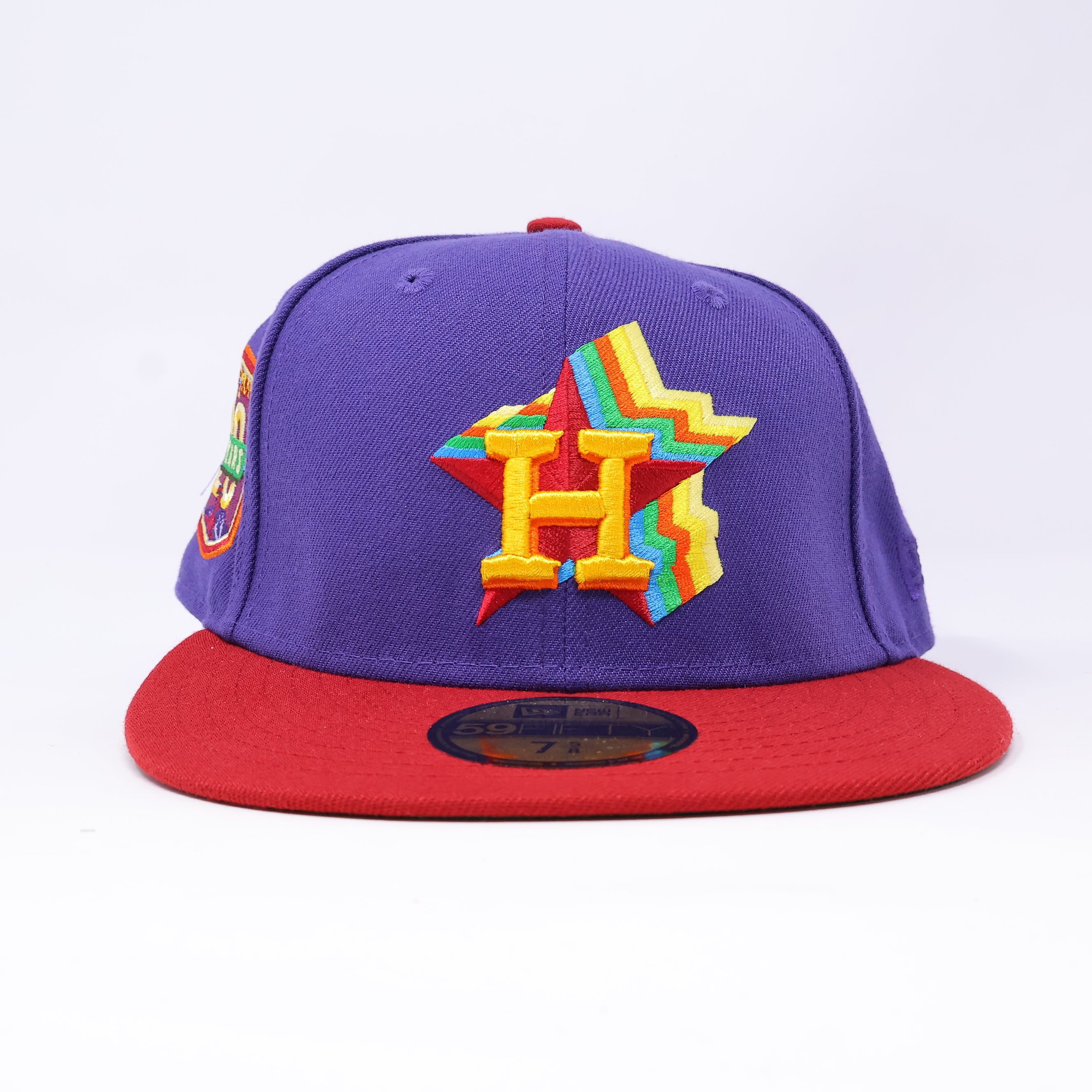 NWT 5/8 Purple Houston Astros 20 Years 59fifty New Era Fitted Hat Cap