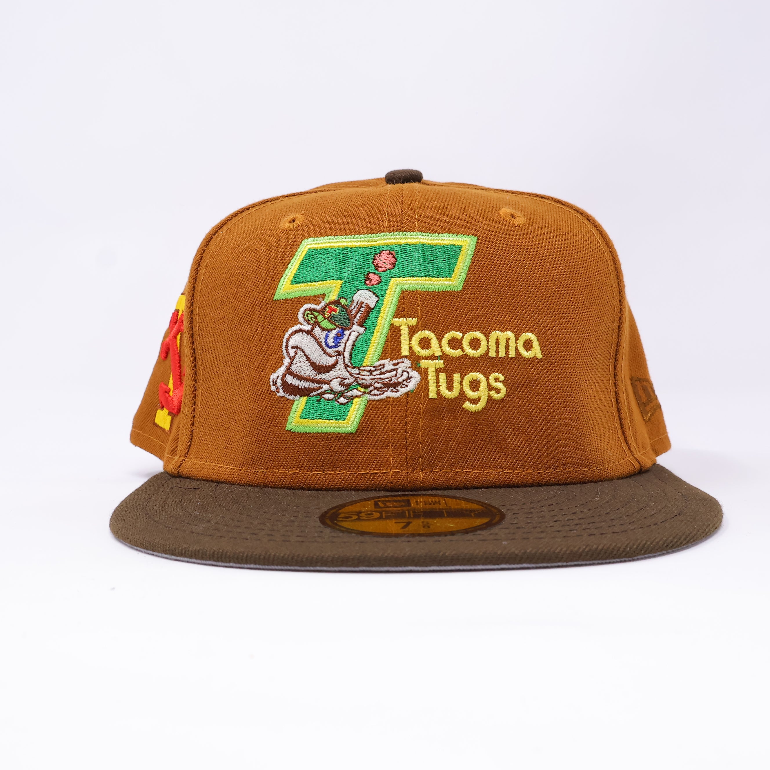 NWT 5/8 Brown Tacoma Tugs 59fifty New Era Fitted Hat Cap