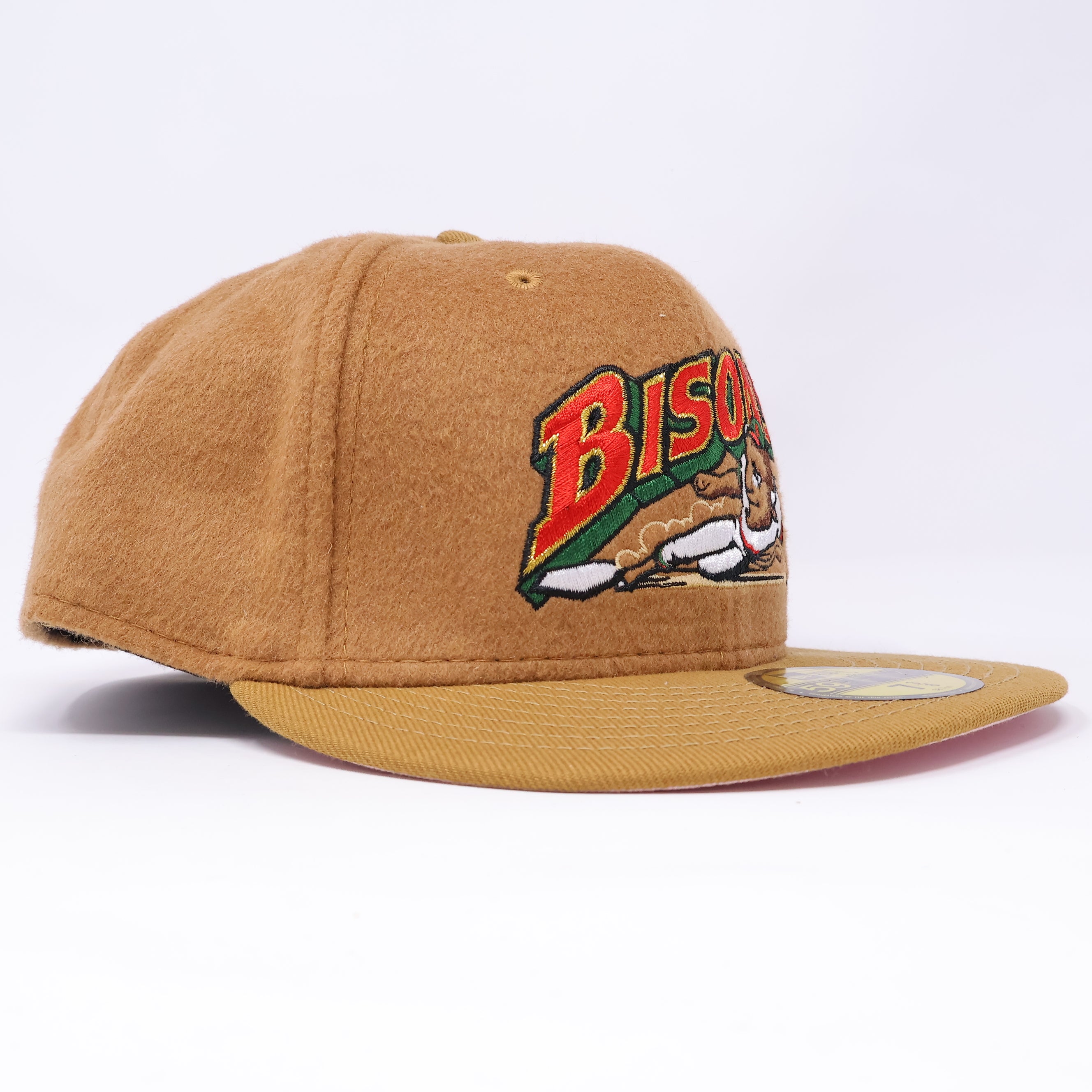 NWT 3/8 Brown Buffalo Bisons 59fifty New Era Fitted Hat Cap