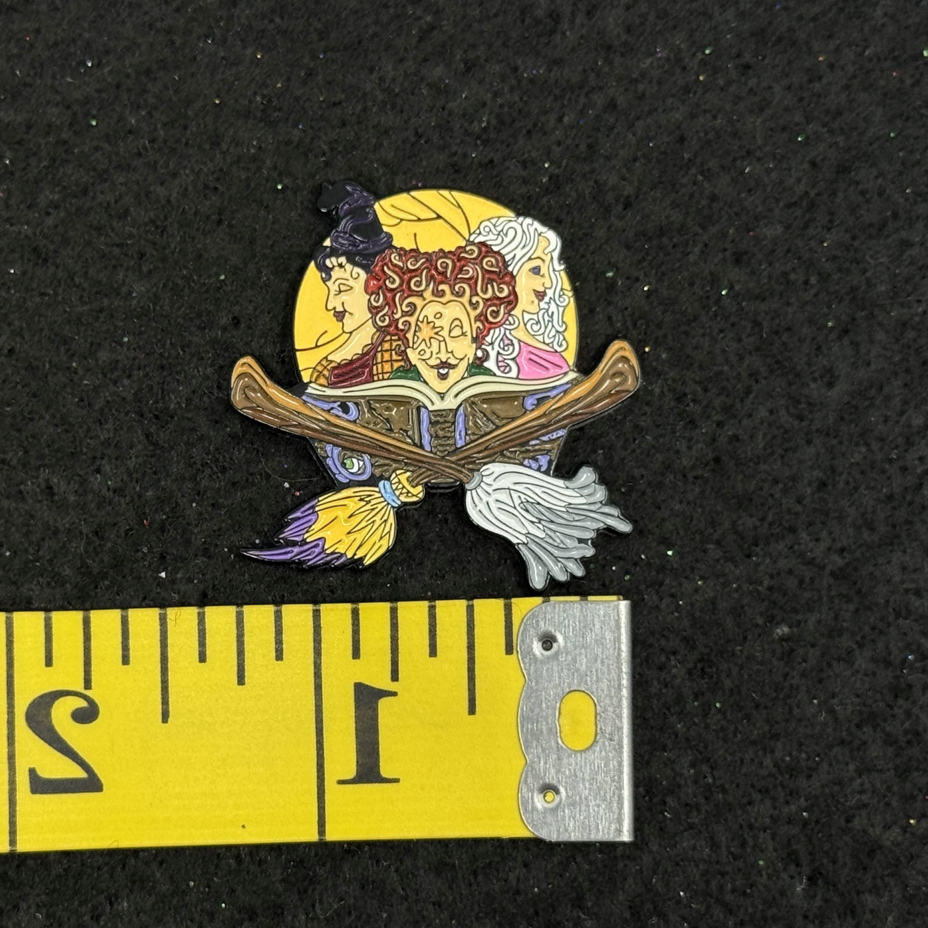 Three Ladies Paint Brushes Graphic Pin