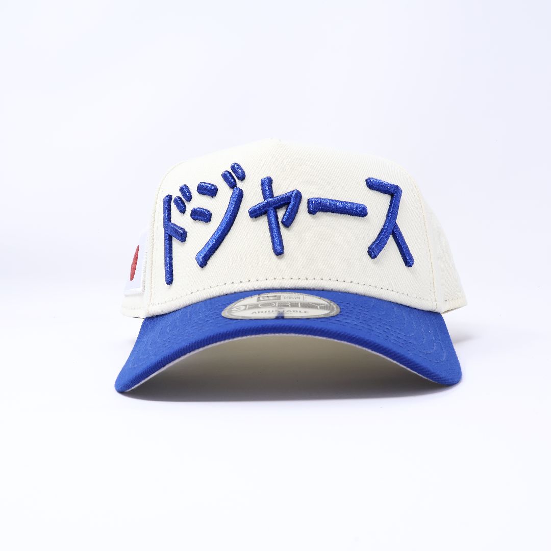 NEW Chrome Los Angeles Dodgers Japanese Kanji New Era 9Forty Adjustable One Size A-Frame