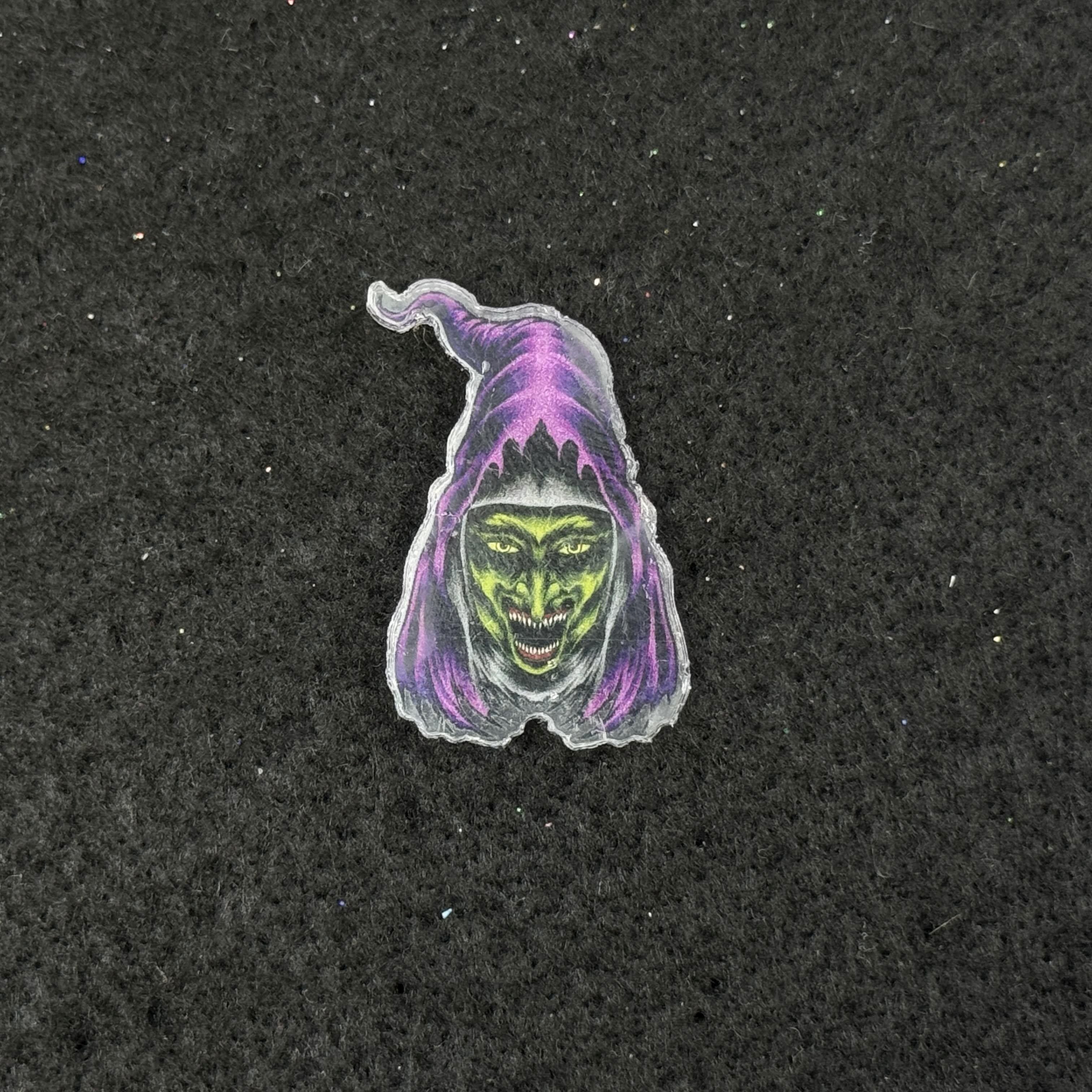 Wizard Goblin Acrylic Graphic Pin