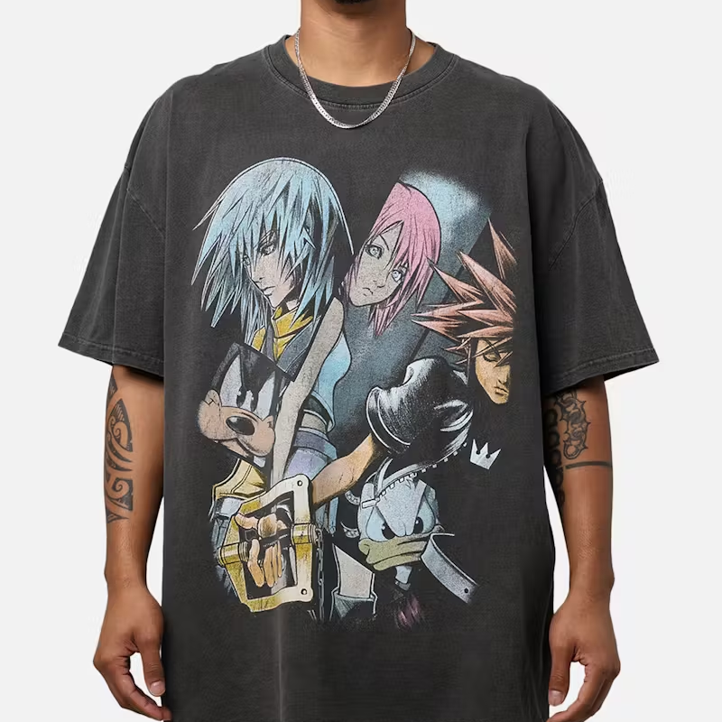 Vintage Goat Crew X Kingdom Hearts Poster T-Shirt