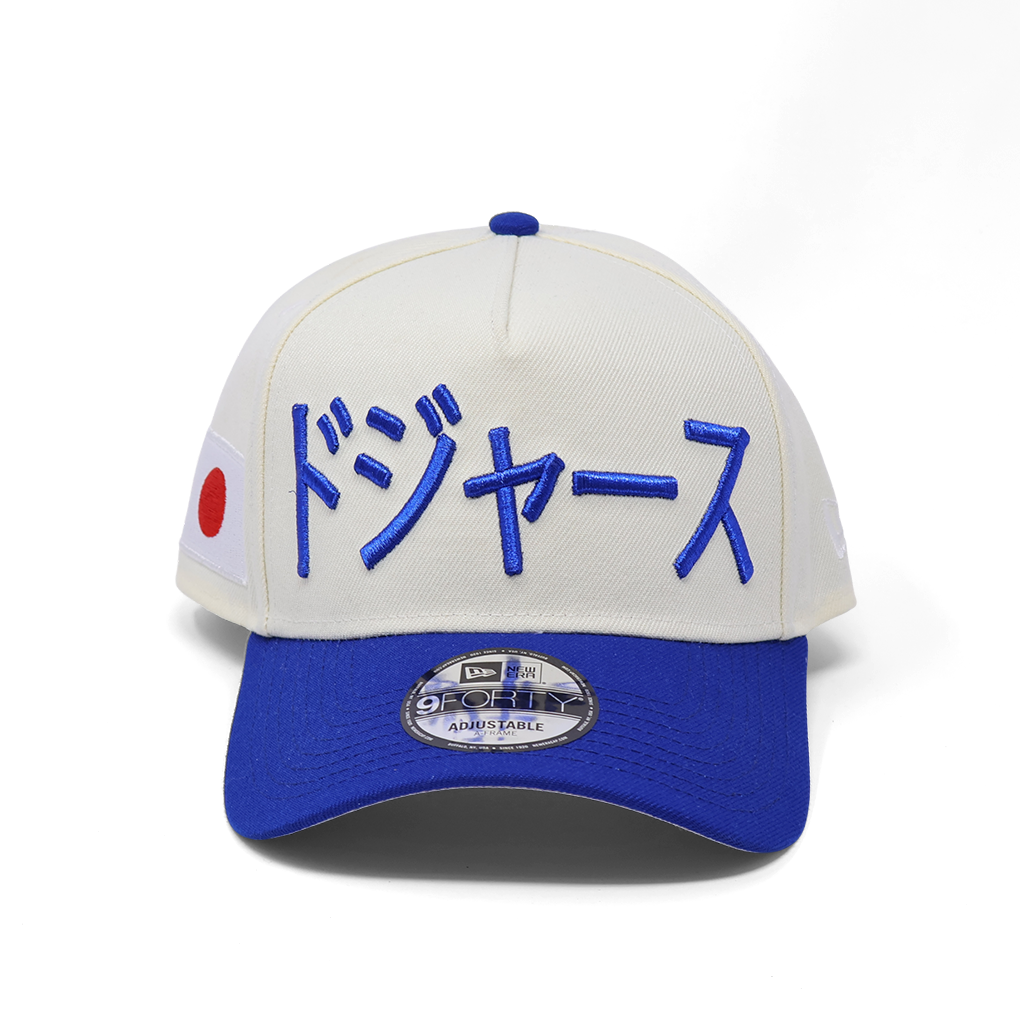 NEW Chrome Los Angeles Dodgers Japanese Kanji New Era 9Forty Adjustable One Size A-Frame