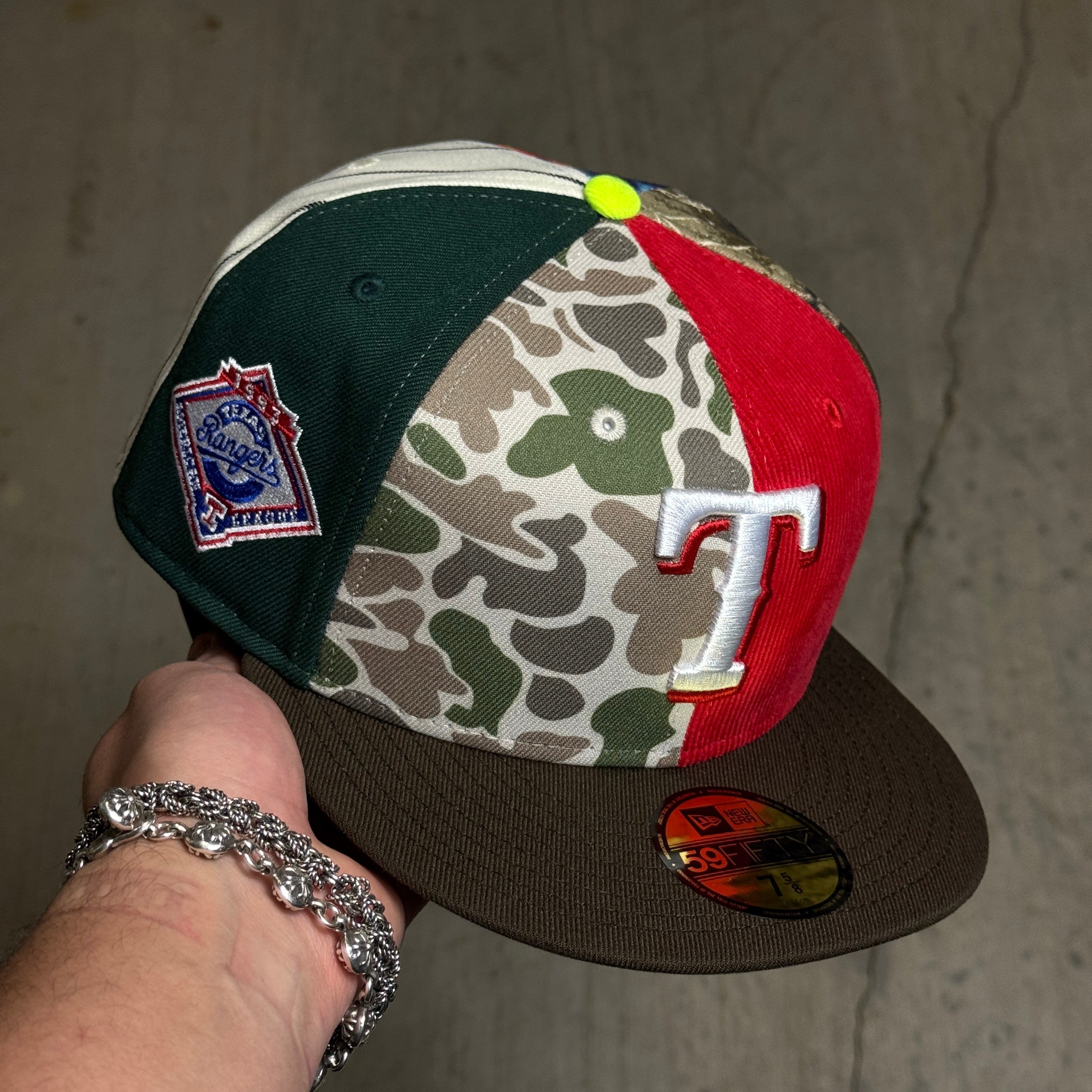 NWT 5/8 Multicolor Texas Rangers Chase B LidsHD 59fifty New Era Fitted Hat Cap