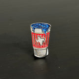 Styrofoam Texas Cup Graphic Pin (Multiple Colors)