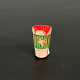 Styrofoam Texas Cup Graphic Pin (Multiple Colors)