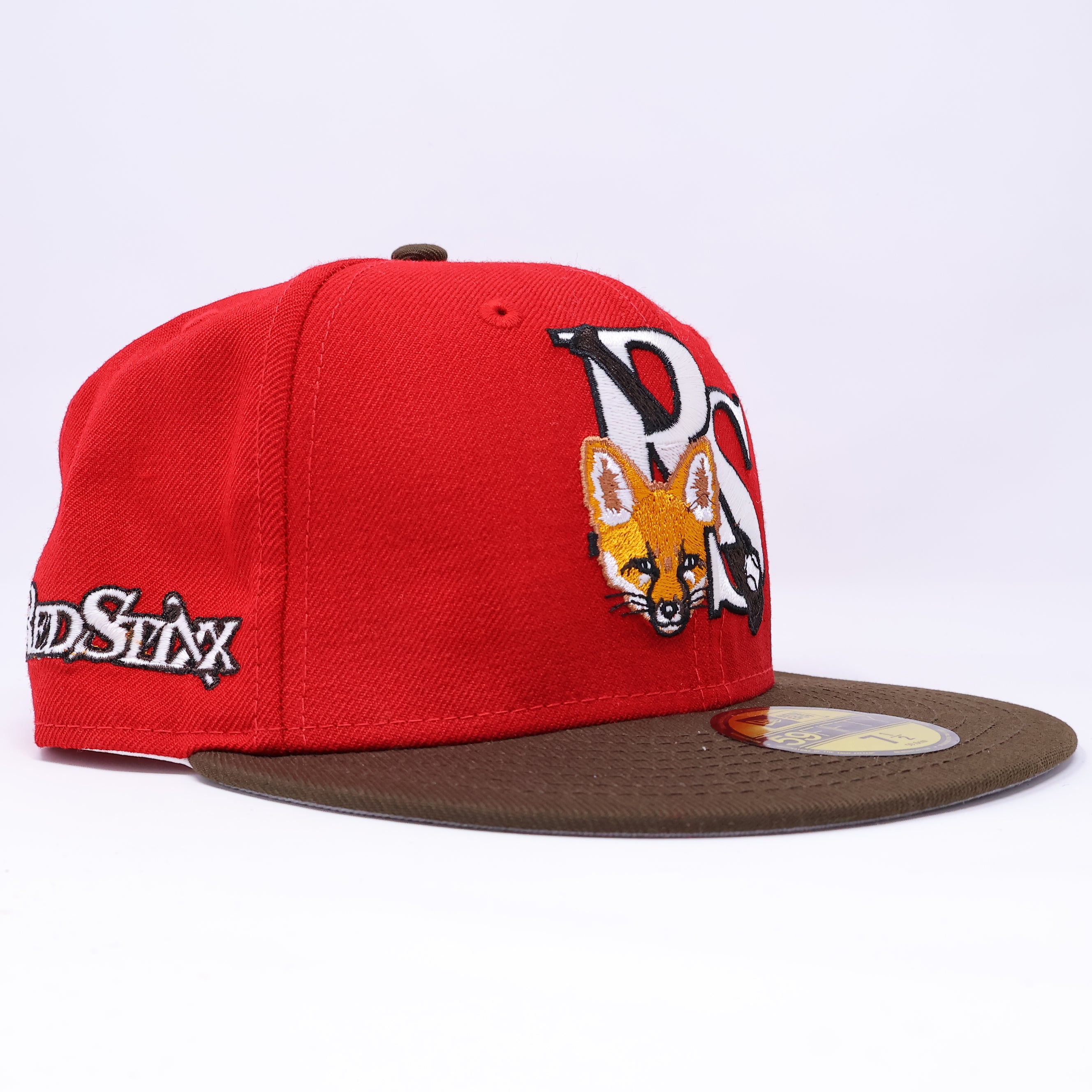 NWT 1/2 Red Columbus RedStixx RedStixx Patch 59fifty New Era Fitted Hat Cap