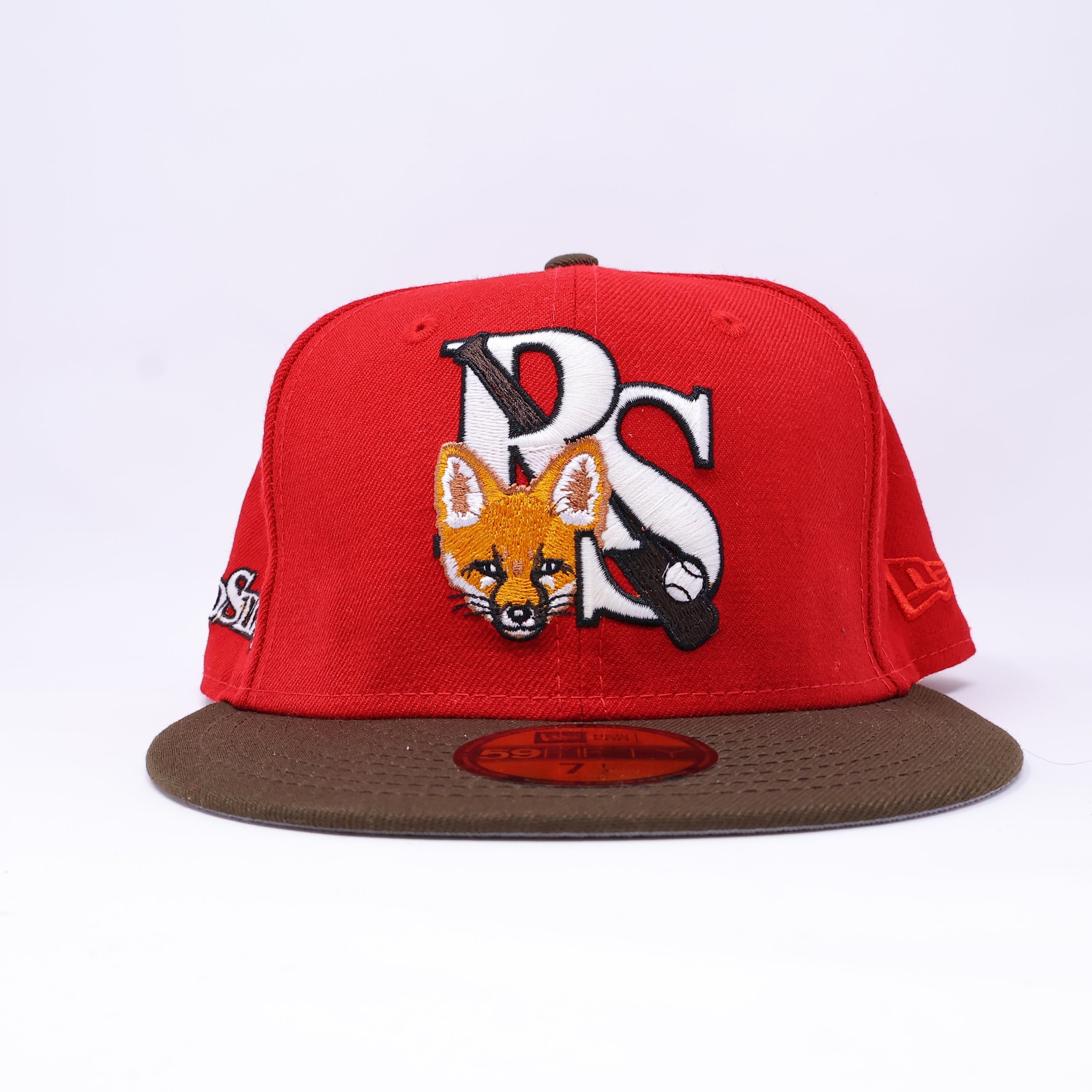 NWT 1/2 Red Columbus RedStixx RedStixx Patch 59fifty New Era Fitted Hat Cap