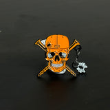 TxFitteds Skull Graphic Pin