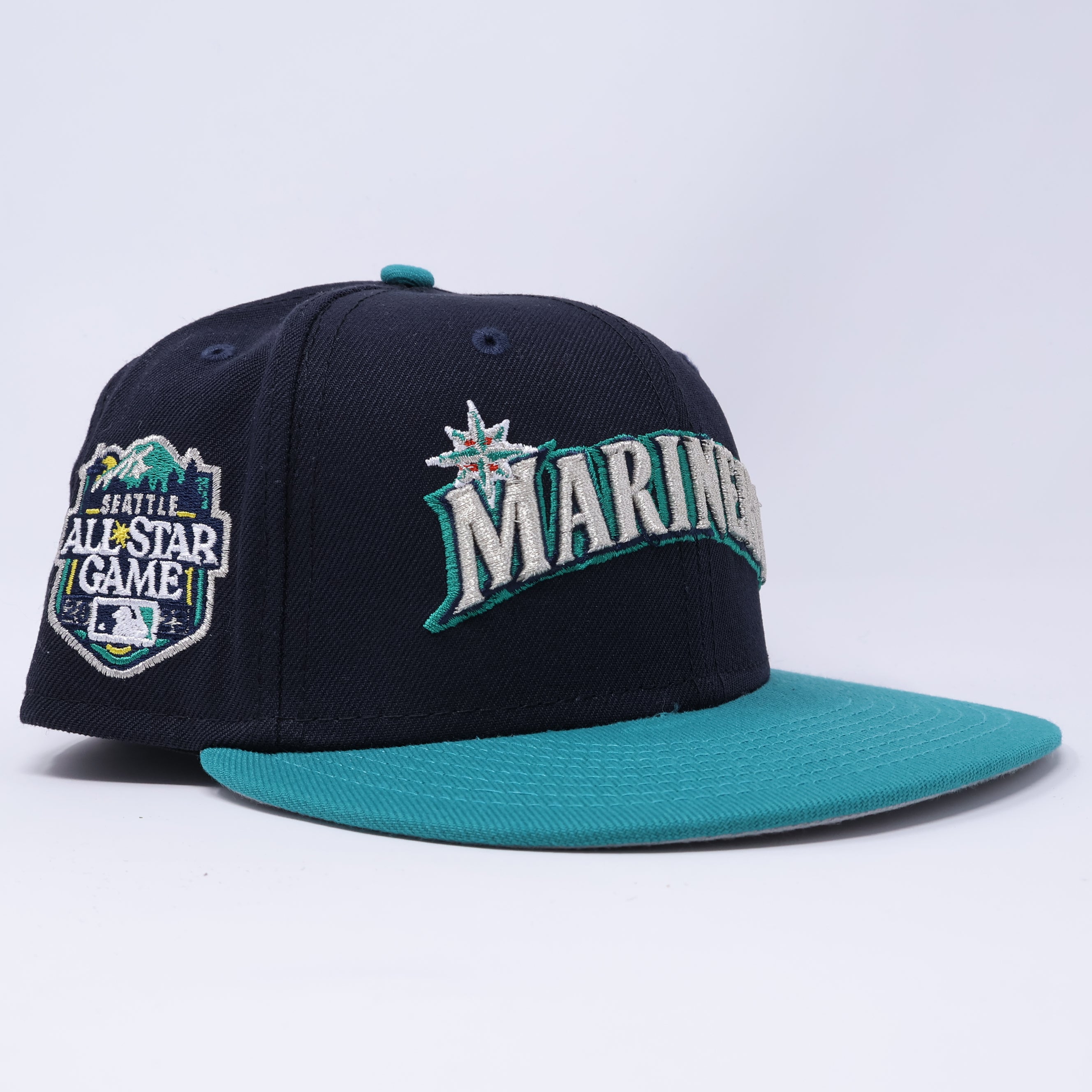 USED 1/8 Navy Seattle Marminers 2023 All Star Game 59fifty New Era Fitted Hat Cap