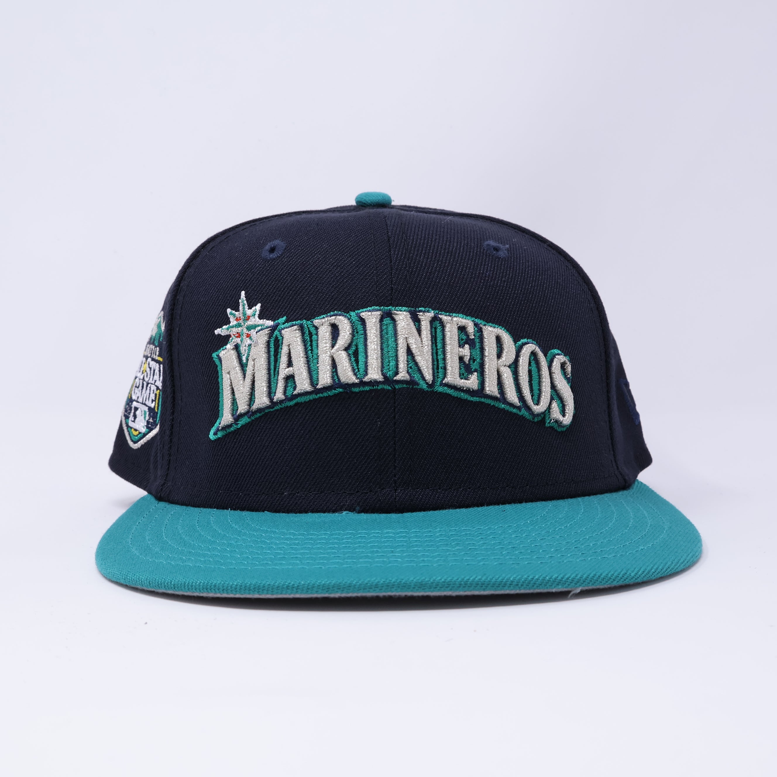 USED 1/8 Navy Seattle Marminers 2023 All Star Game 59fifty New Era Fitted Hat Cap