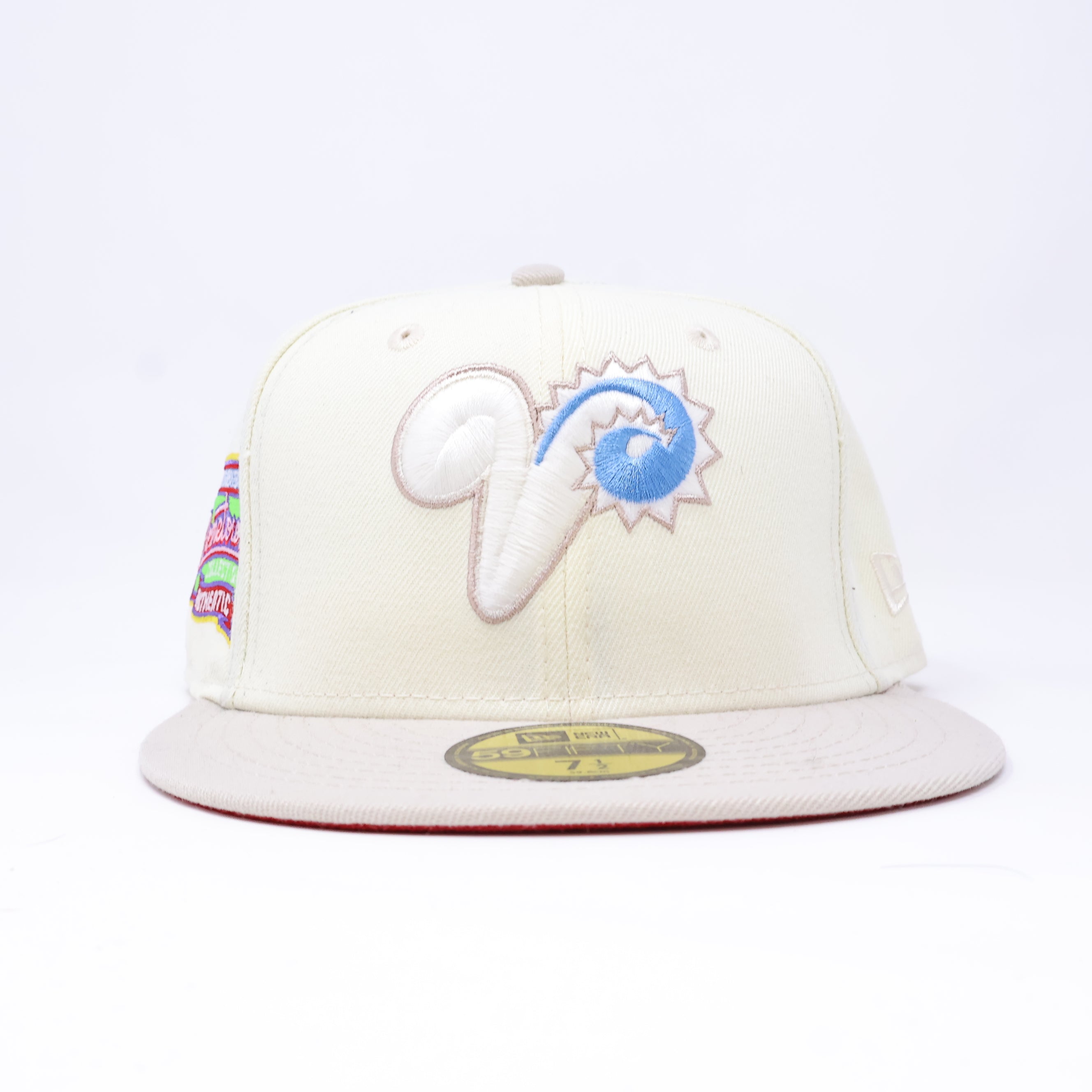 NWT 1/2 Chrome Visalia Oaks Hometown Collection 59fifty New Era Fitted Hat Cap