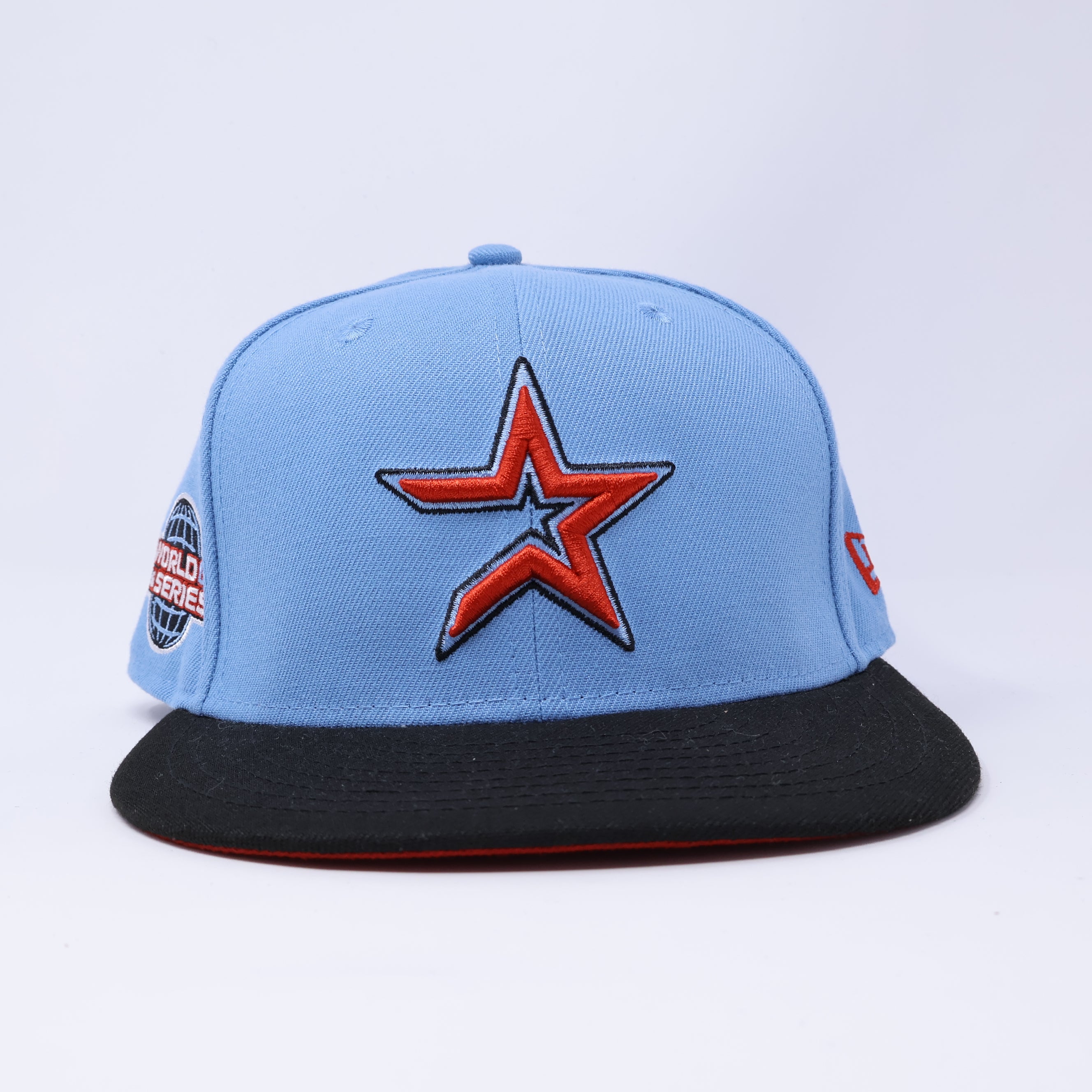 USED 3/8 Blue Houston Astros 2005 World Series 59fifty New Era Fitted Hat Cap