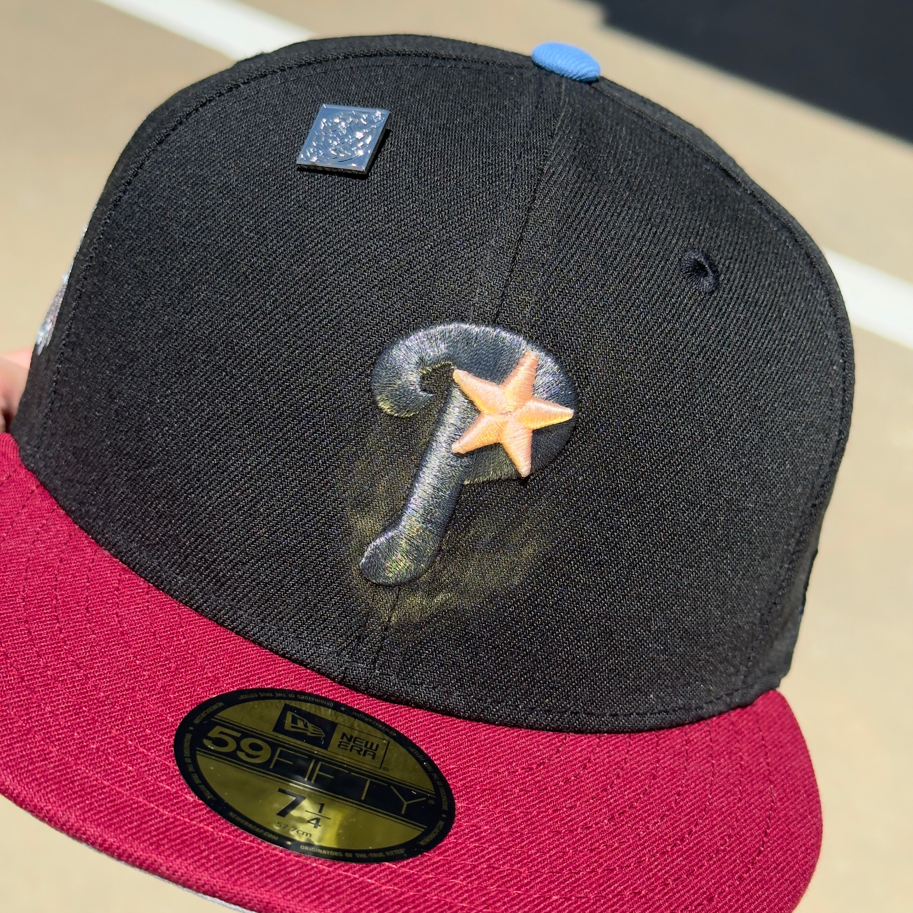 NEW Black Phillidelphia Phillies All Star Game 1995 Capsule 59fifty New Era Fitted Hat Cap