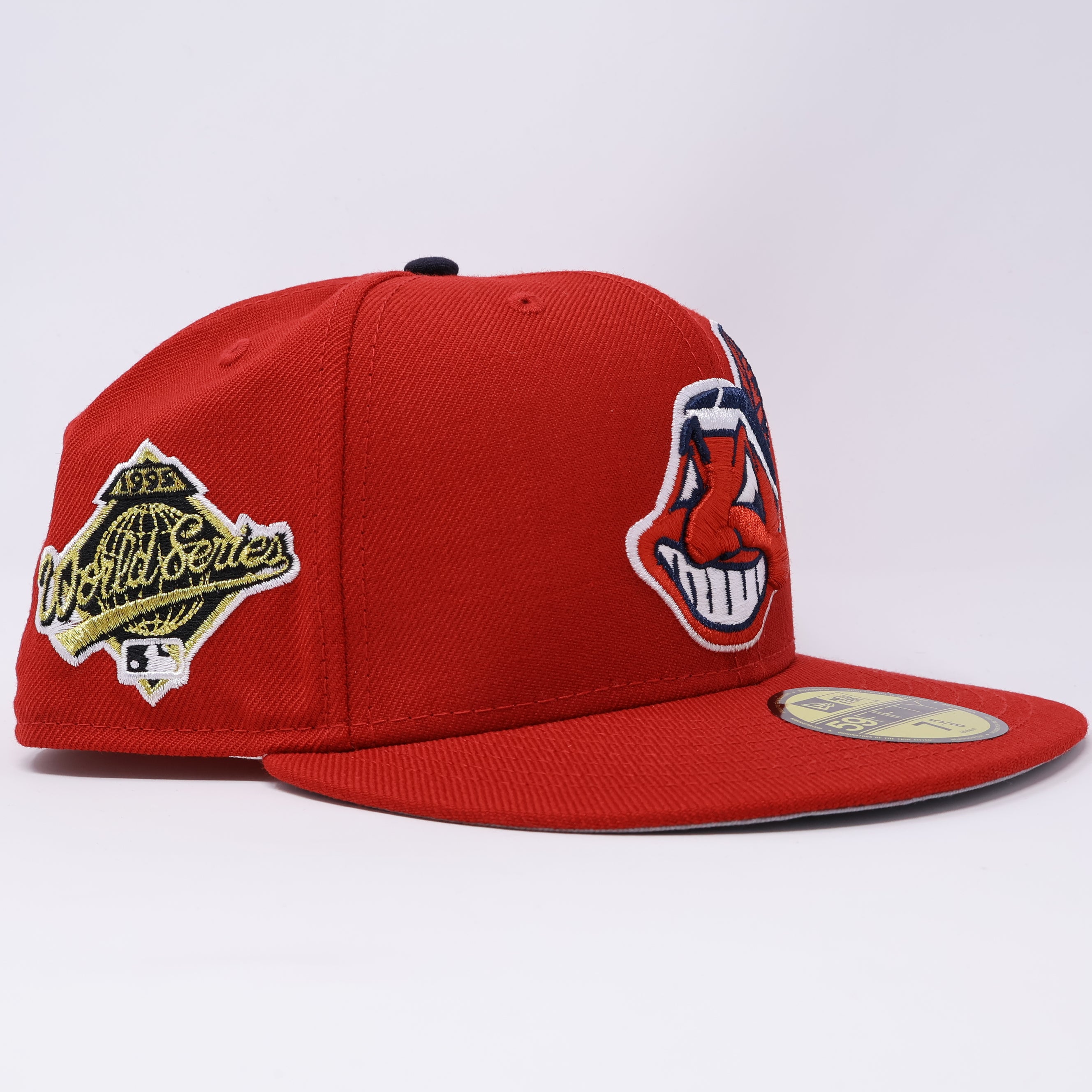NWT Red Cleveland Indians 1995 World Series 59fifty New Era Fitted Hat Cap