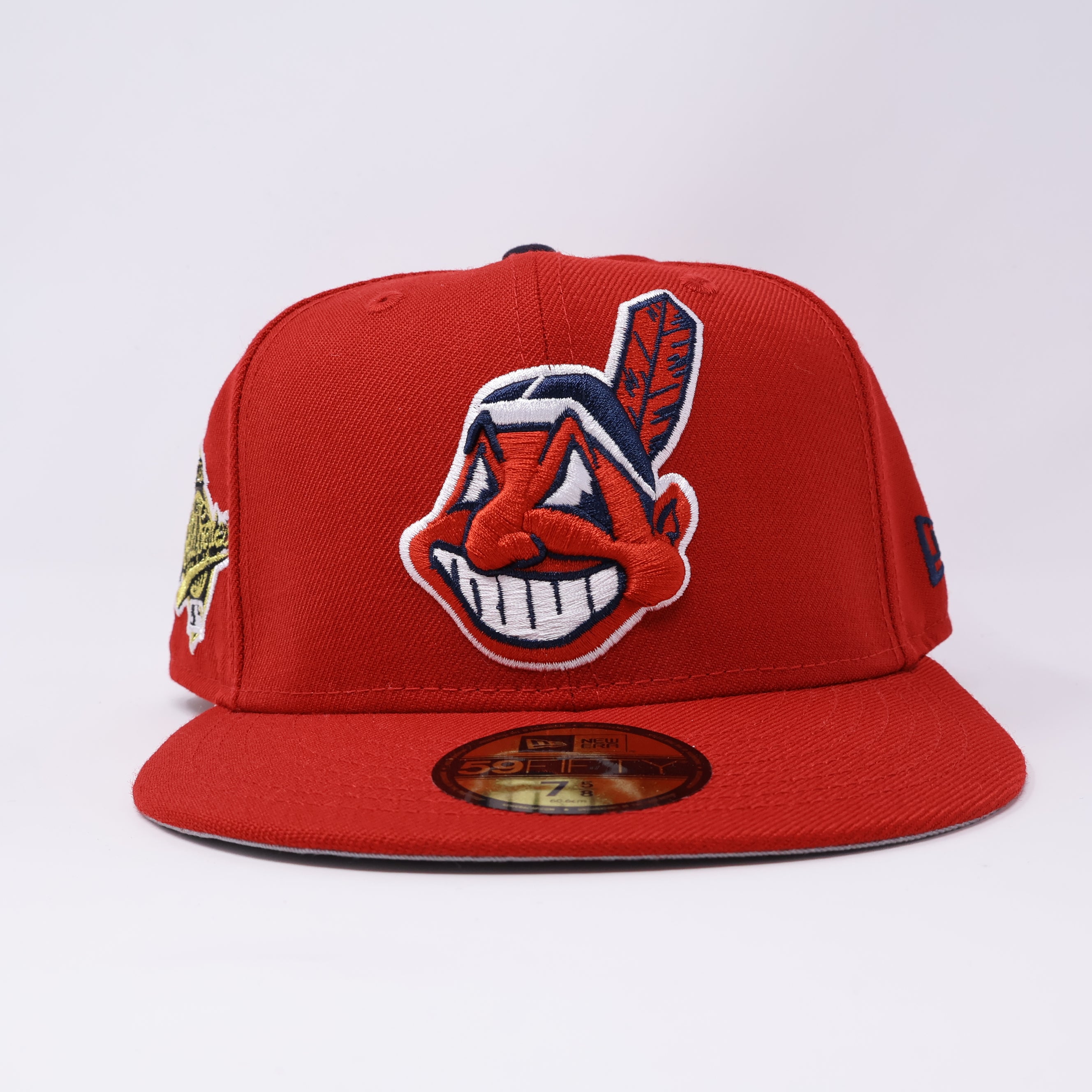 NWT Red Cleveland Indians 1995 World Series 59fifty New Era Fitted Hat Cap