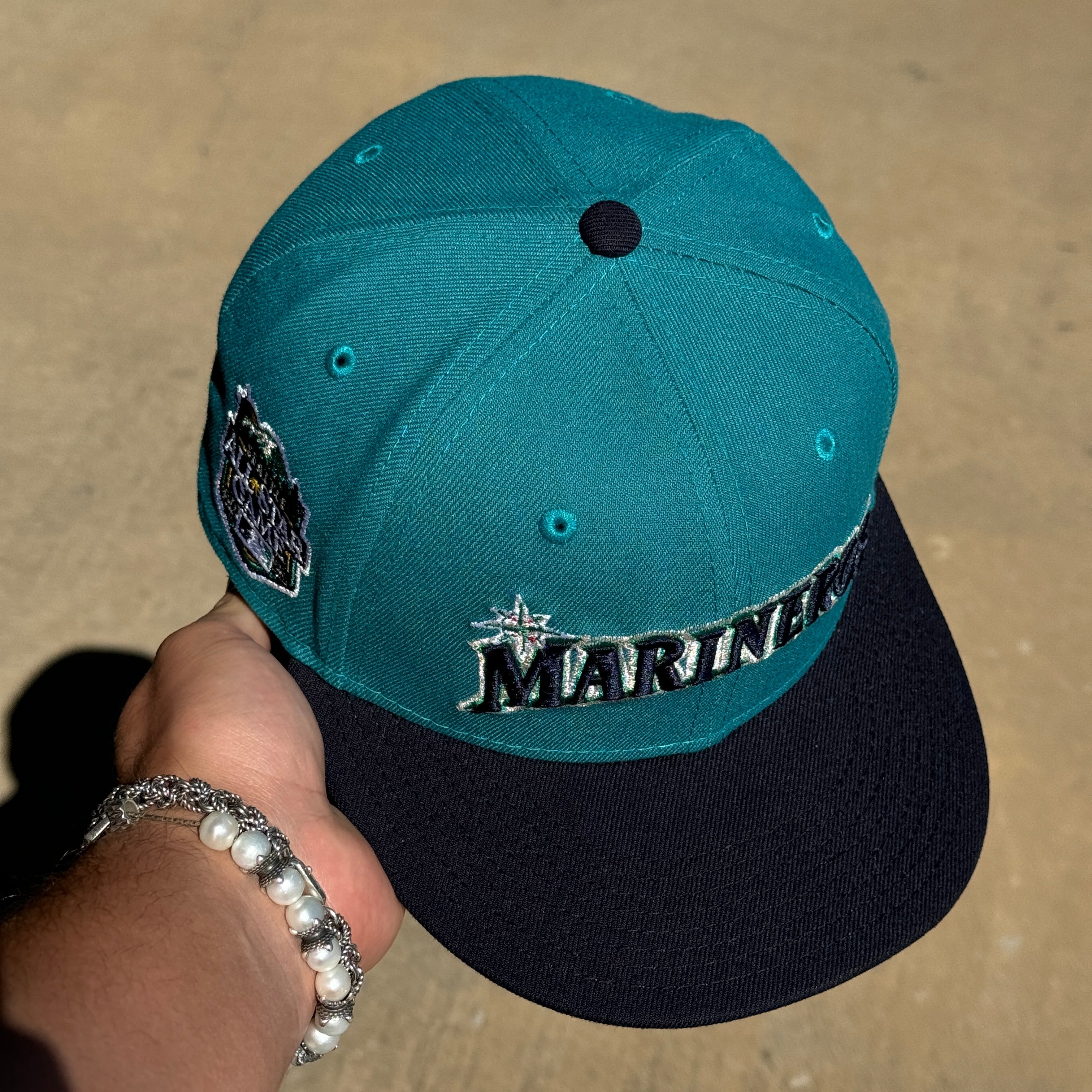 USED 1/8 Teal Seattle Mariners 2023 All Star Game 59fifty New Era Fitted Hat Cap