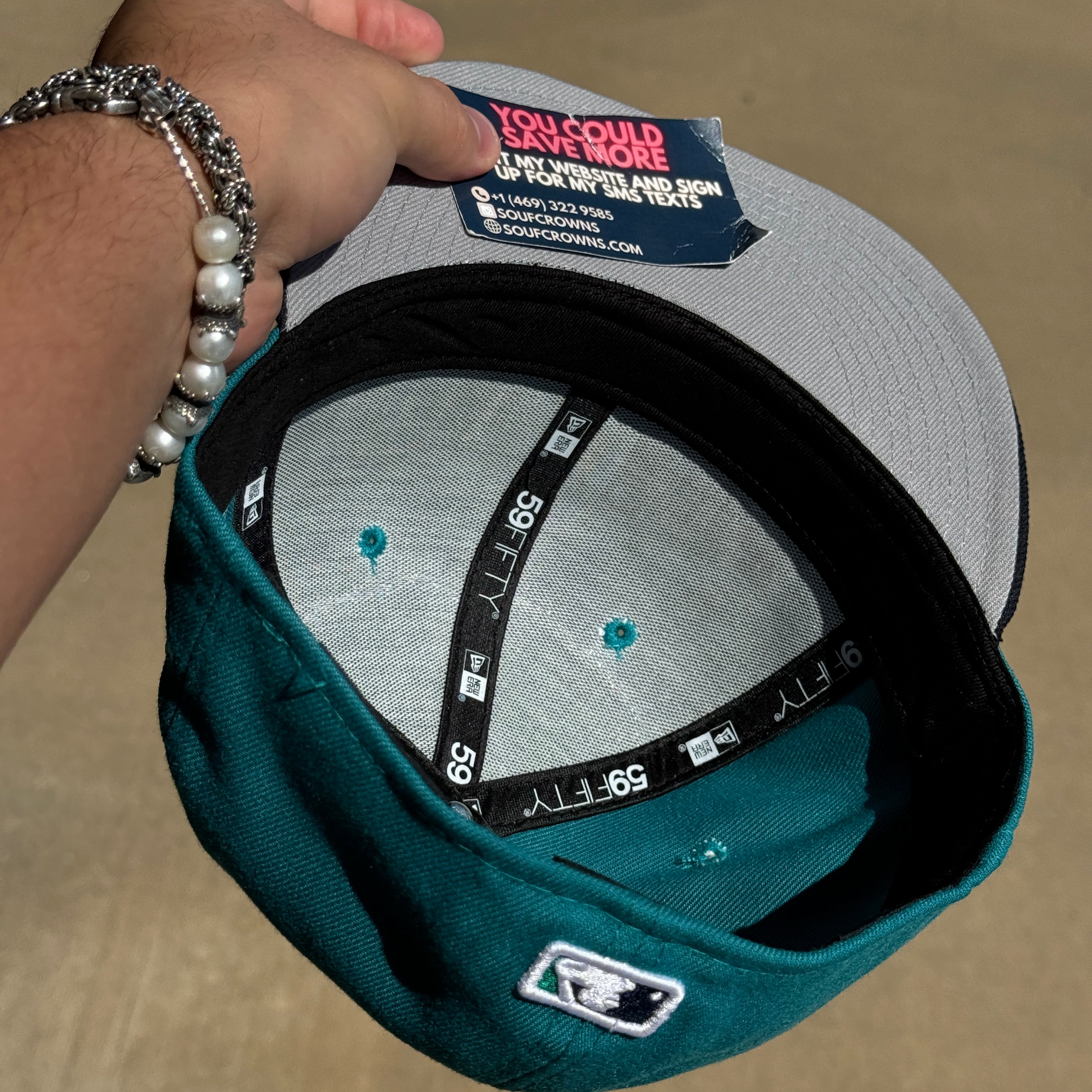 USED 1/8 Teal Seattle Mariners 2023 All Star Game 59fifty New Era Fitted Hat Cap