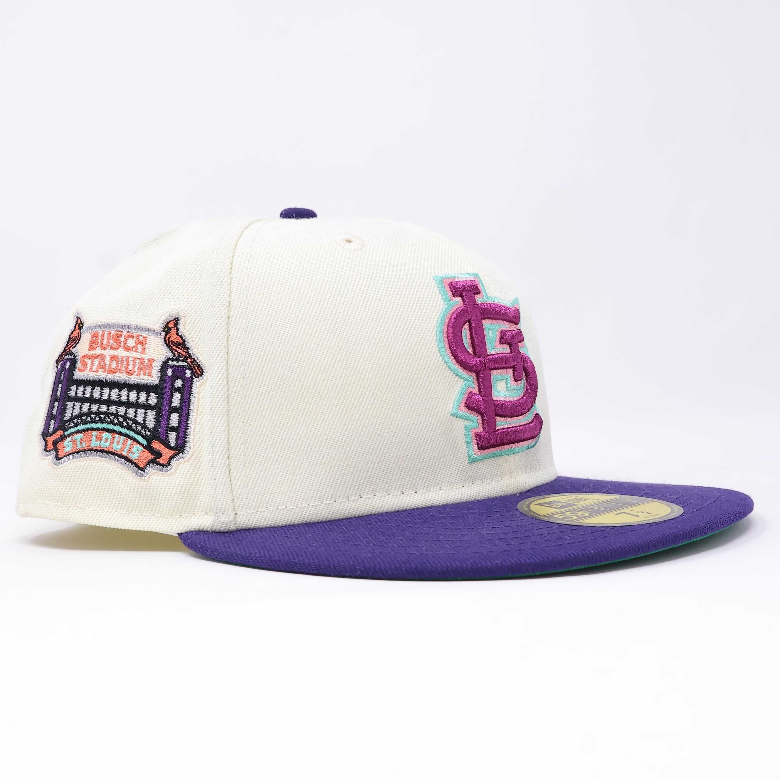 NWT 1/2 Cream St. Louis Cardinals Busch Stadium 59FIFTY New Era Fitted Hat Cap