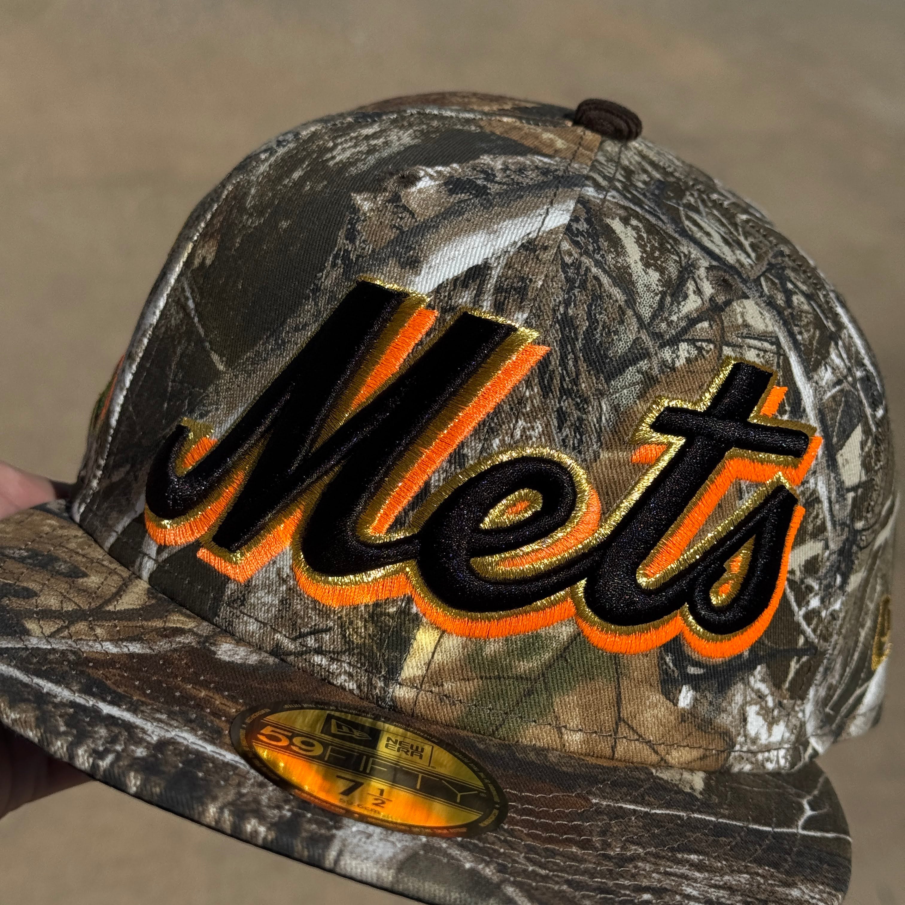 NWT 1/2 Camo Realtree New York Mets Shea Stadium 59fifty New Era Fitted Hat Cap