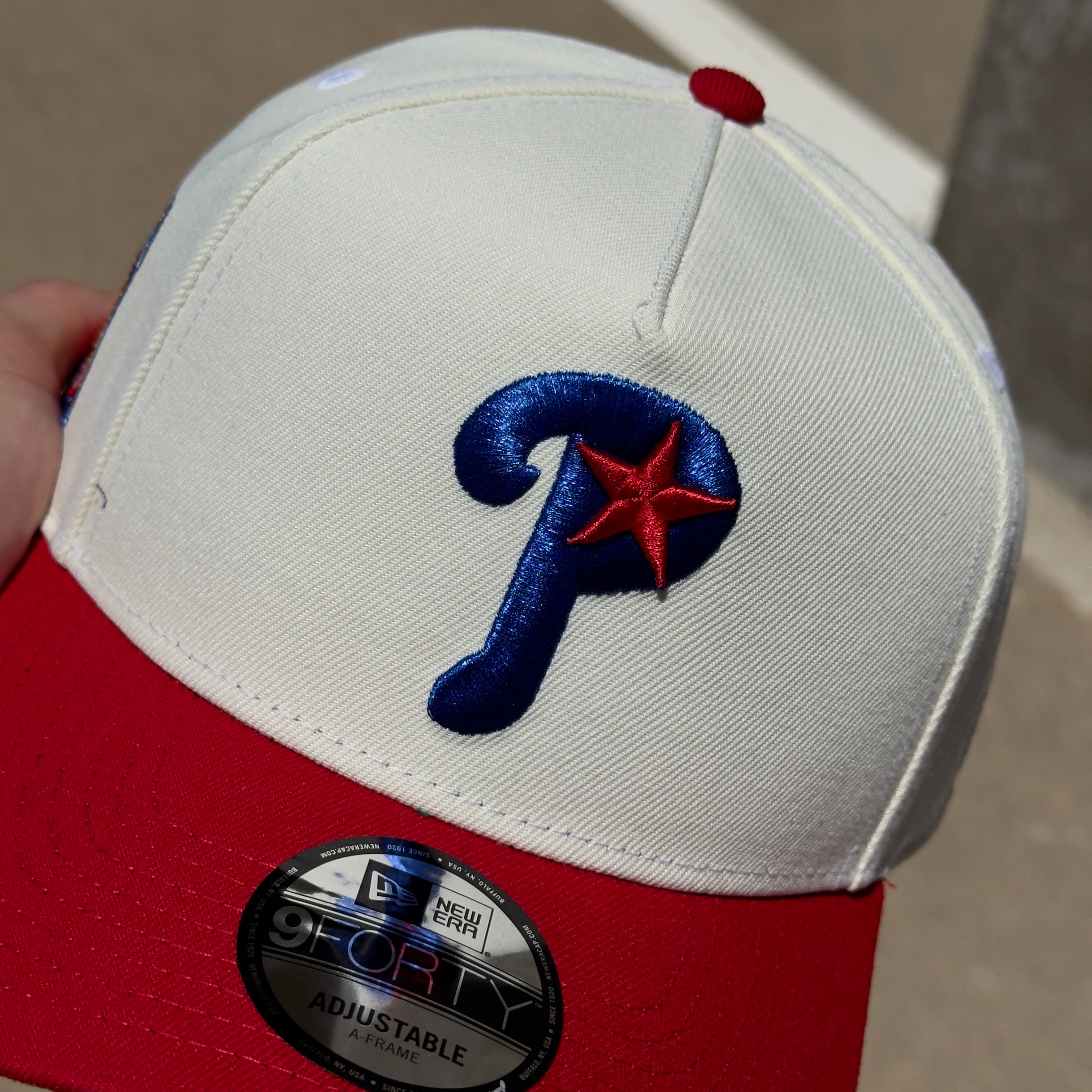 NEW Chrome Philadelphia Phillies 1950 Bell New Era 9Fifty Adjustable One Size A-Frame